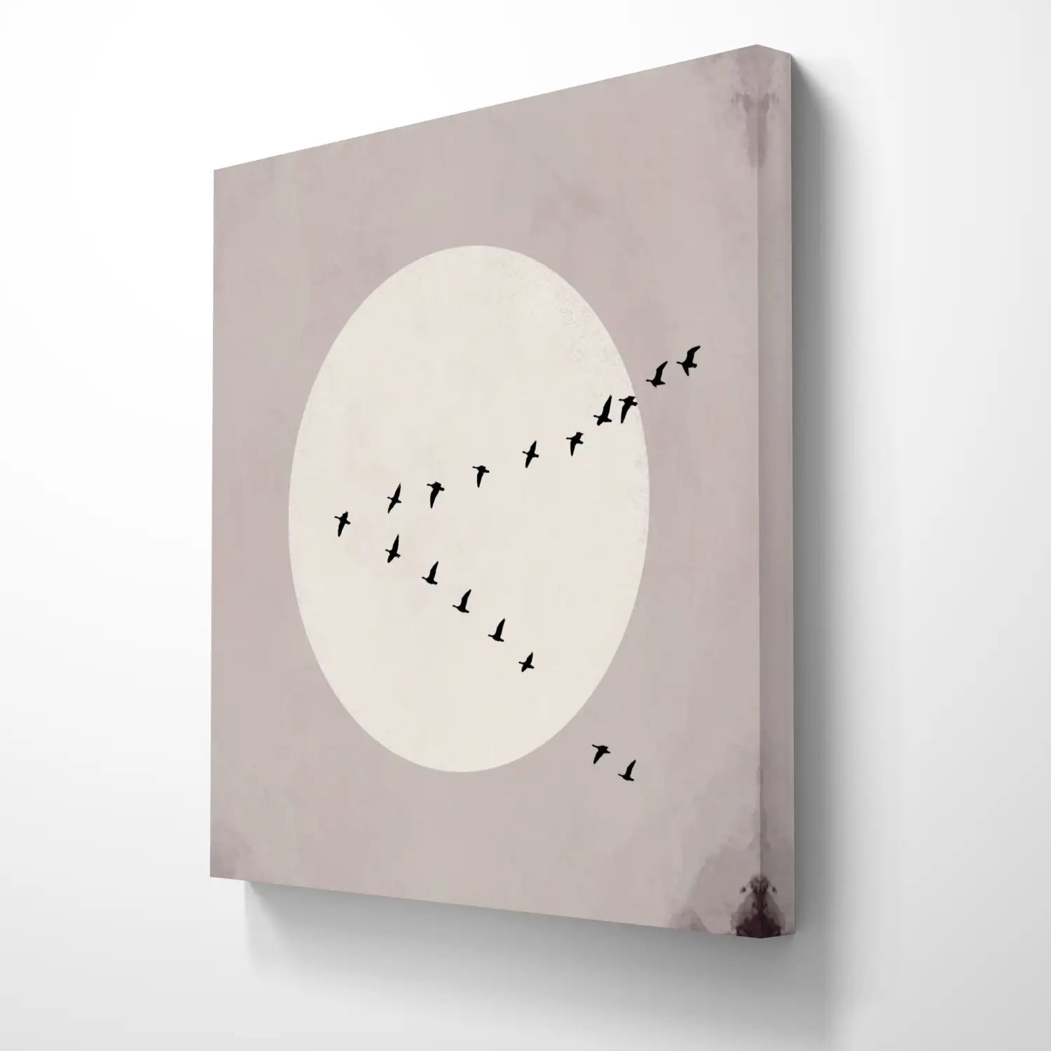 Beyond Whisper - Mauve Japandi Canvas Square Wall Art