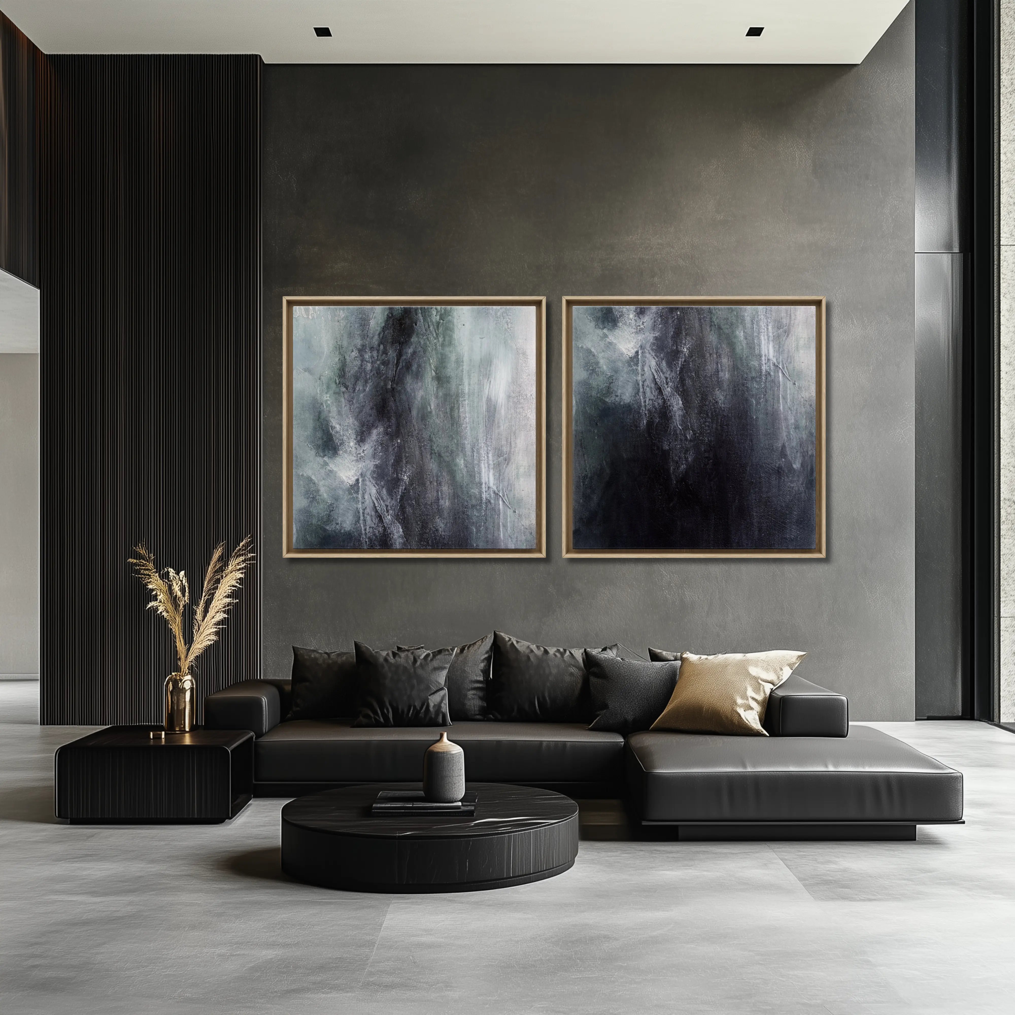 Serenity | Set of 2 Canvas Prints | Chic Luxury Fine Art Set