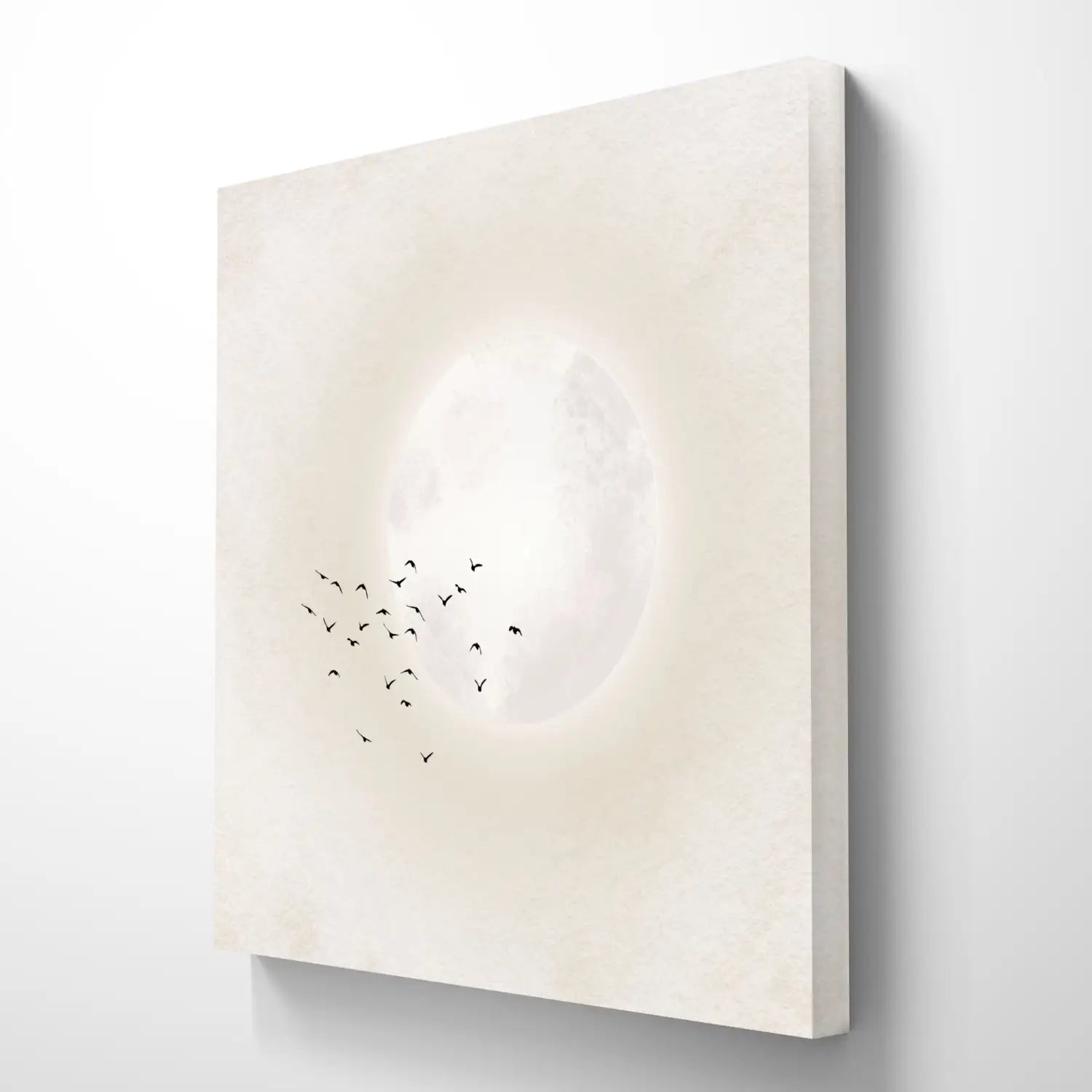 Drifting beyond - Neutral Japandi Canvas Giclee Print