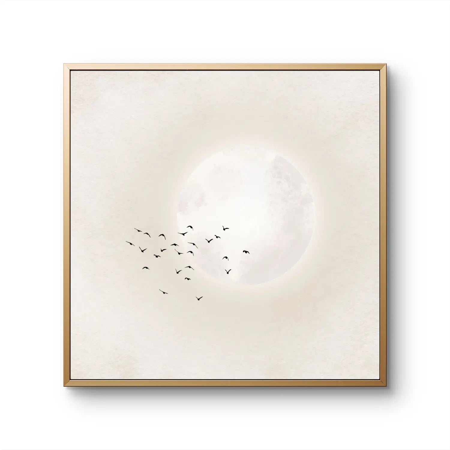 Drifting beyond - Neutral Japandi Canvas Giclee Print