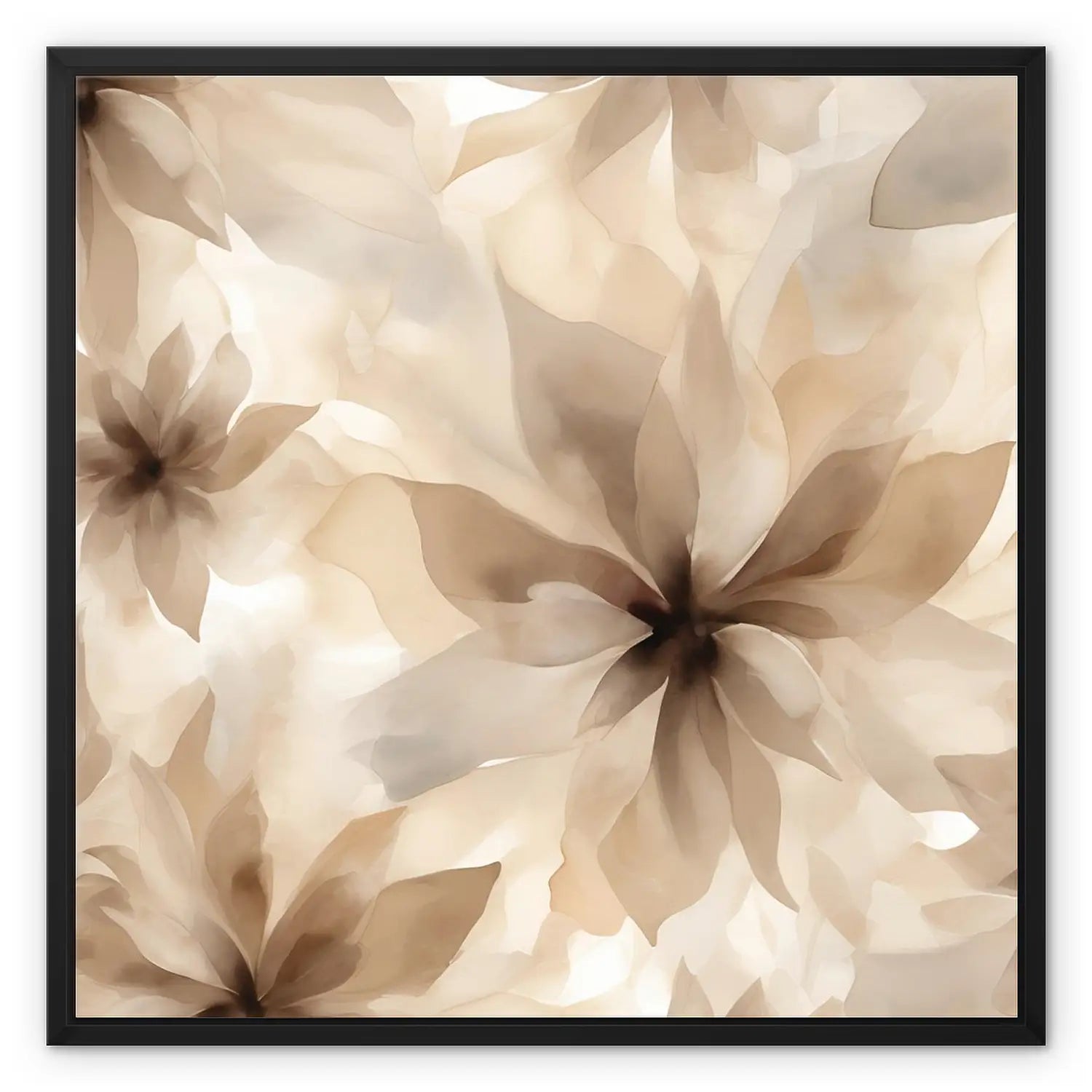 Solace - Minimalist Floral Canvas Wall art
