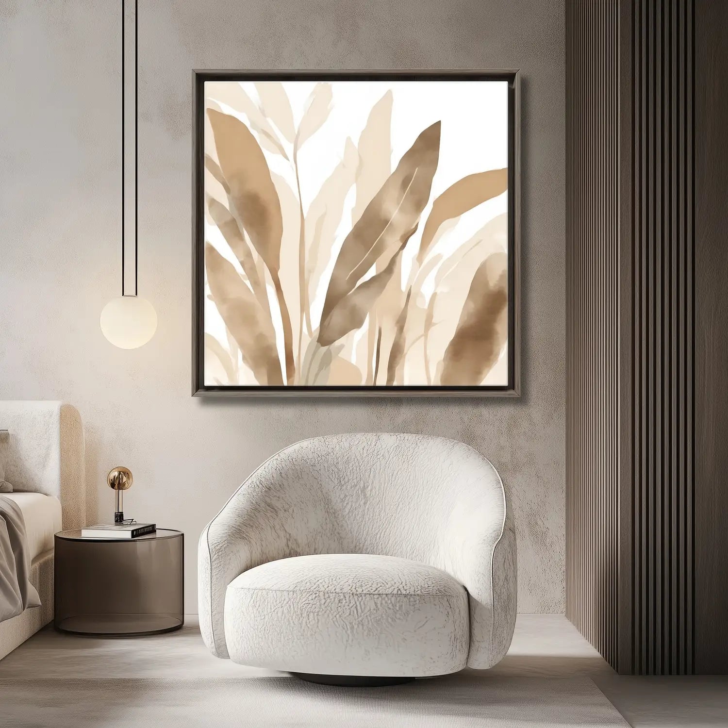 Haven – Botanischer Kunstdruck für ein ruhiges Schlafzimmer