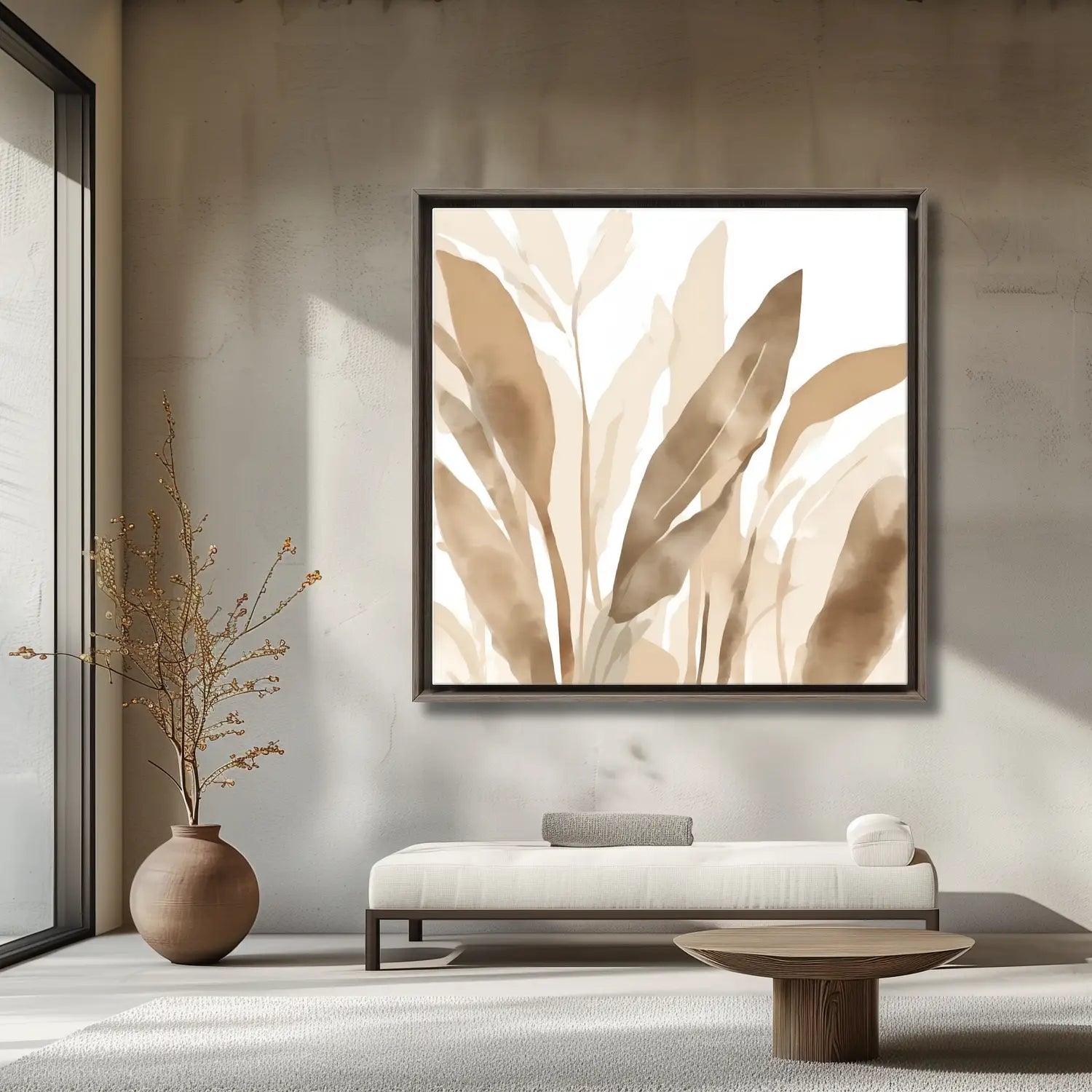 Haven – Botanischer Kunstdruck für ein ruhiges Schlafzimmer