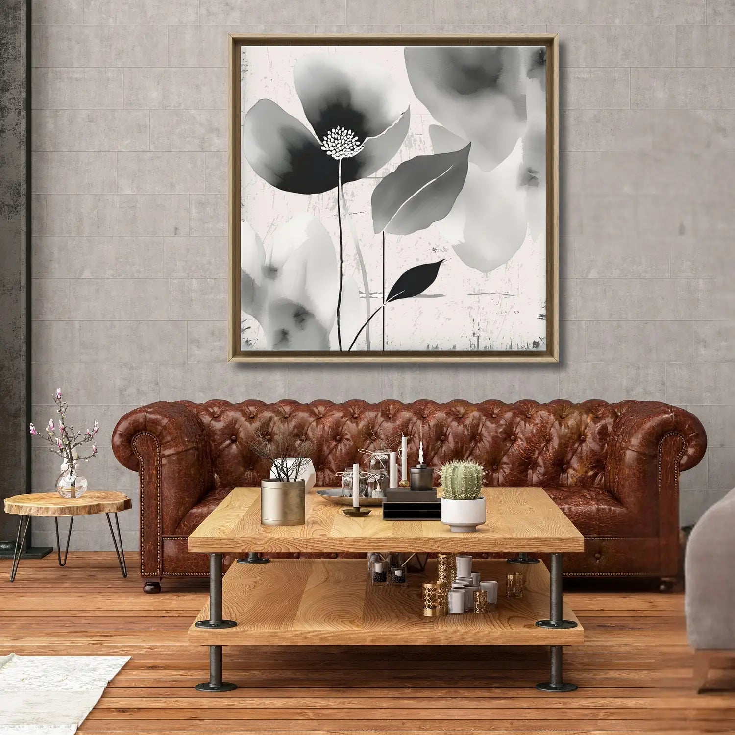 Hope - Abstract floral wall art