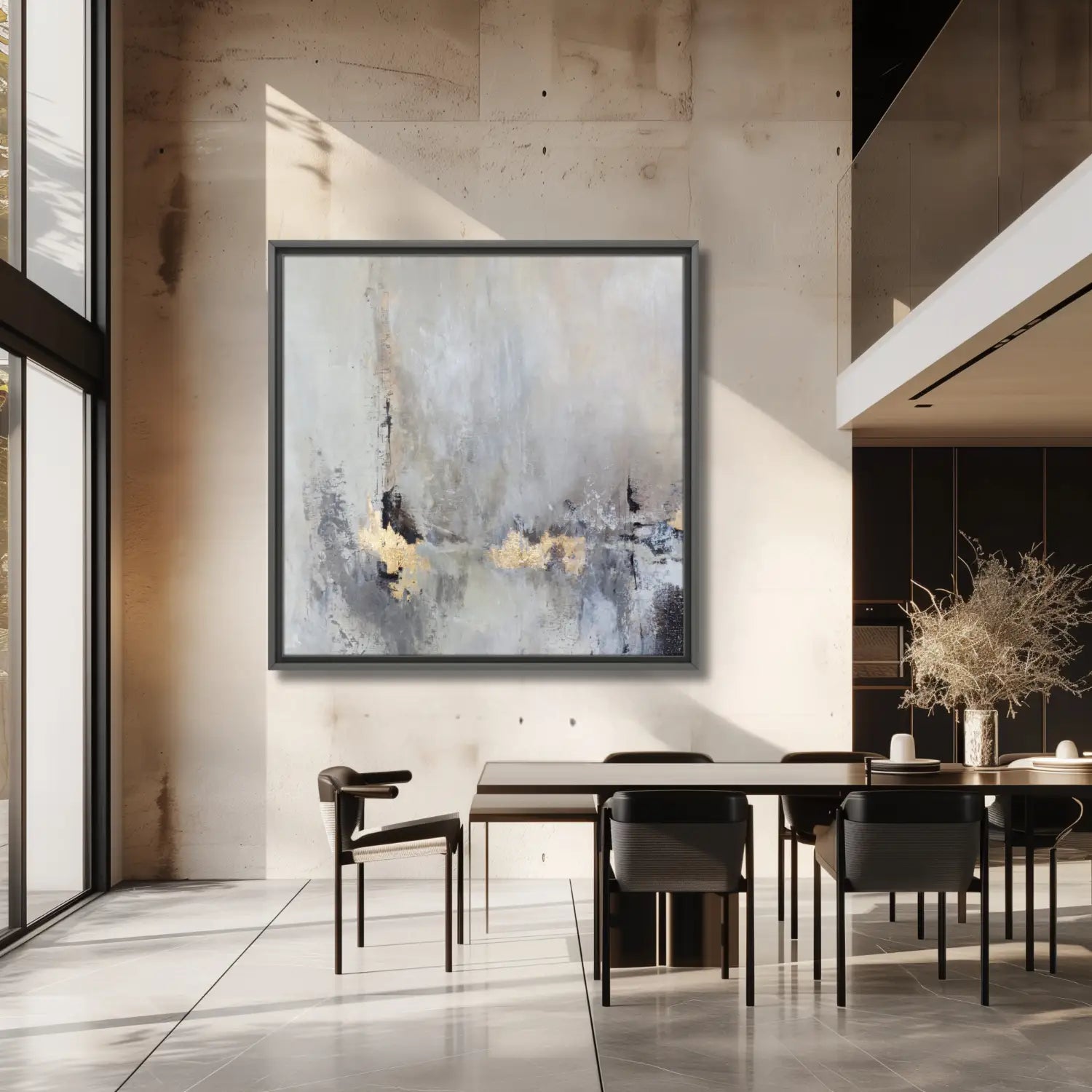 Majestic Glimmer - Gold Abstract Art