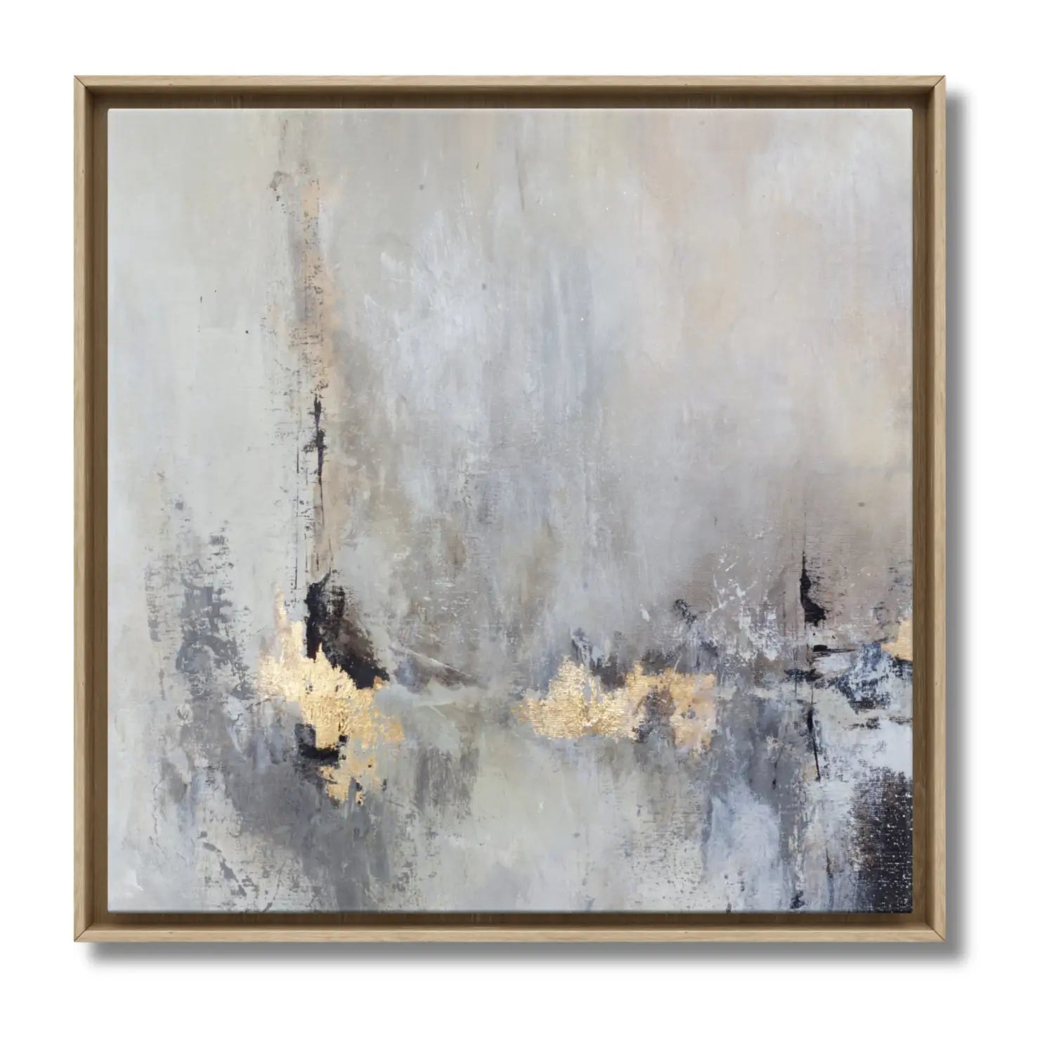 Majestic Glimmer - Gold Abstract Art