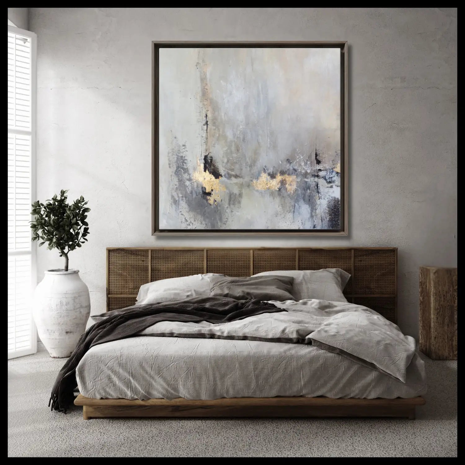 Majestic Glimmer - Gold Abstract Art