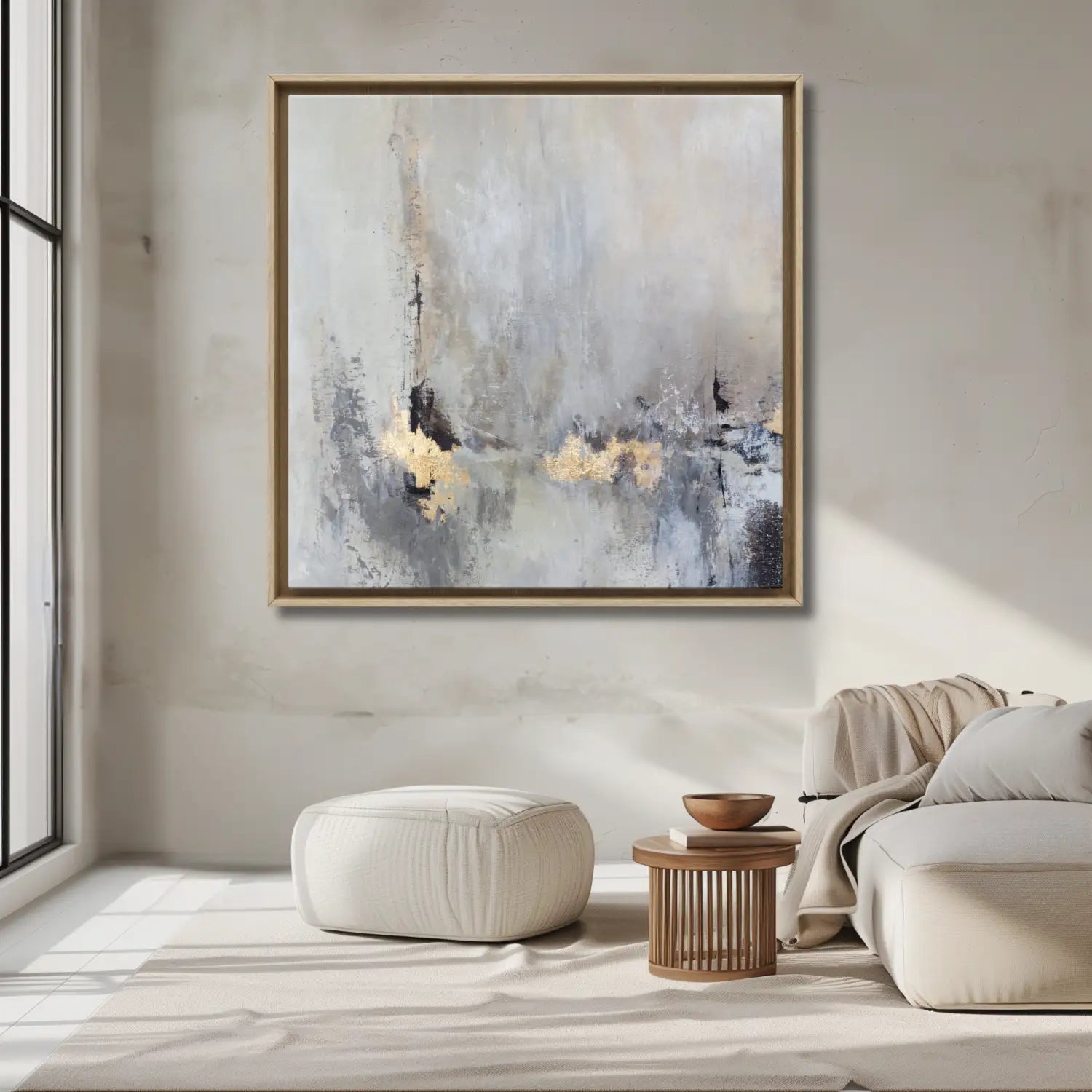 Majestic Glimmer - Gold Abstract Art