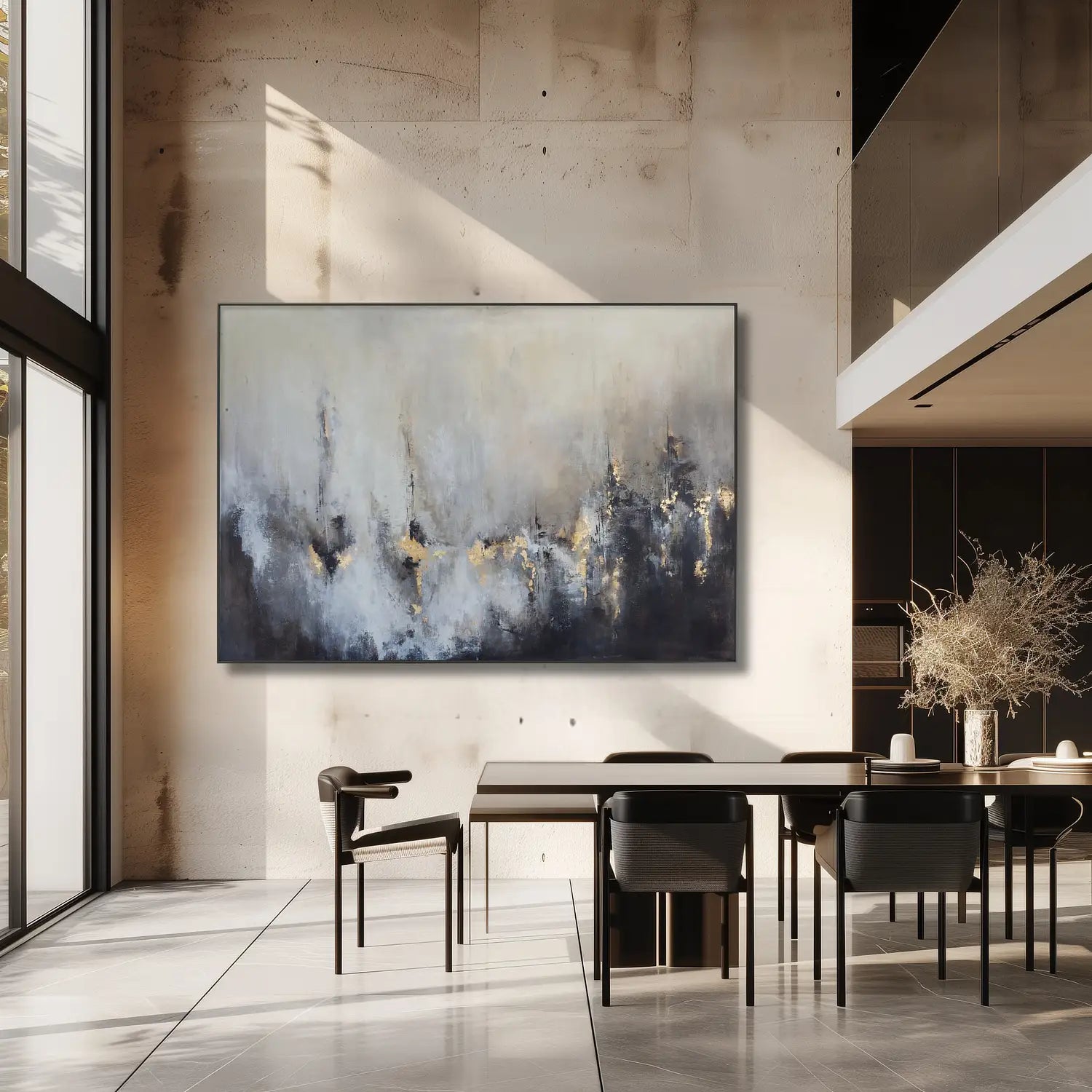 Majestic - modern abstract minimalist art in bronze tones