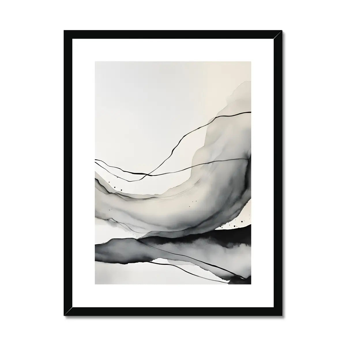 Minimalist Muse - Modern Black and White Artwork