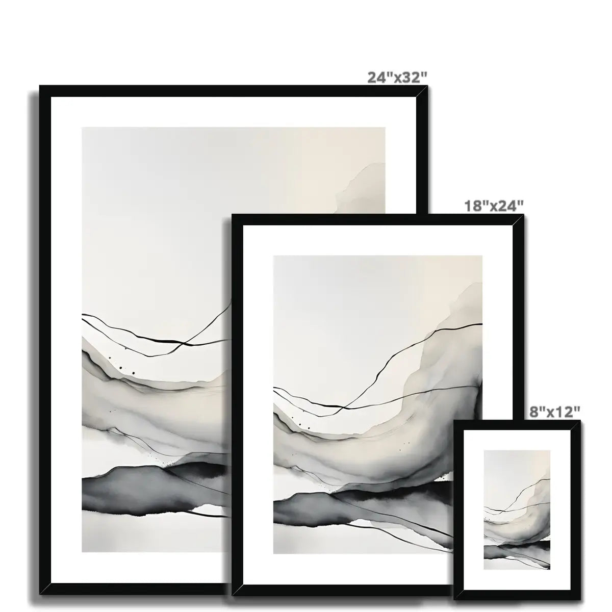 Minimalist Muse - Modern Black and White Artwork