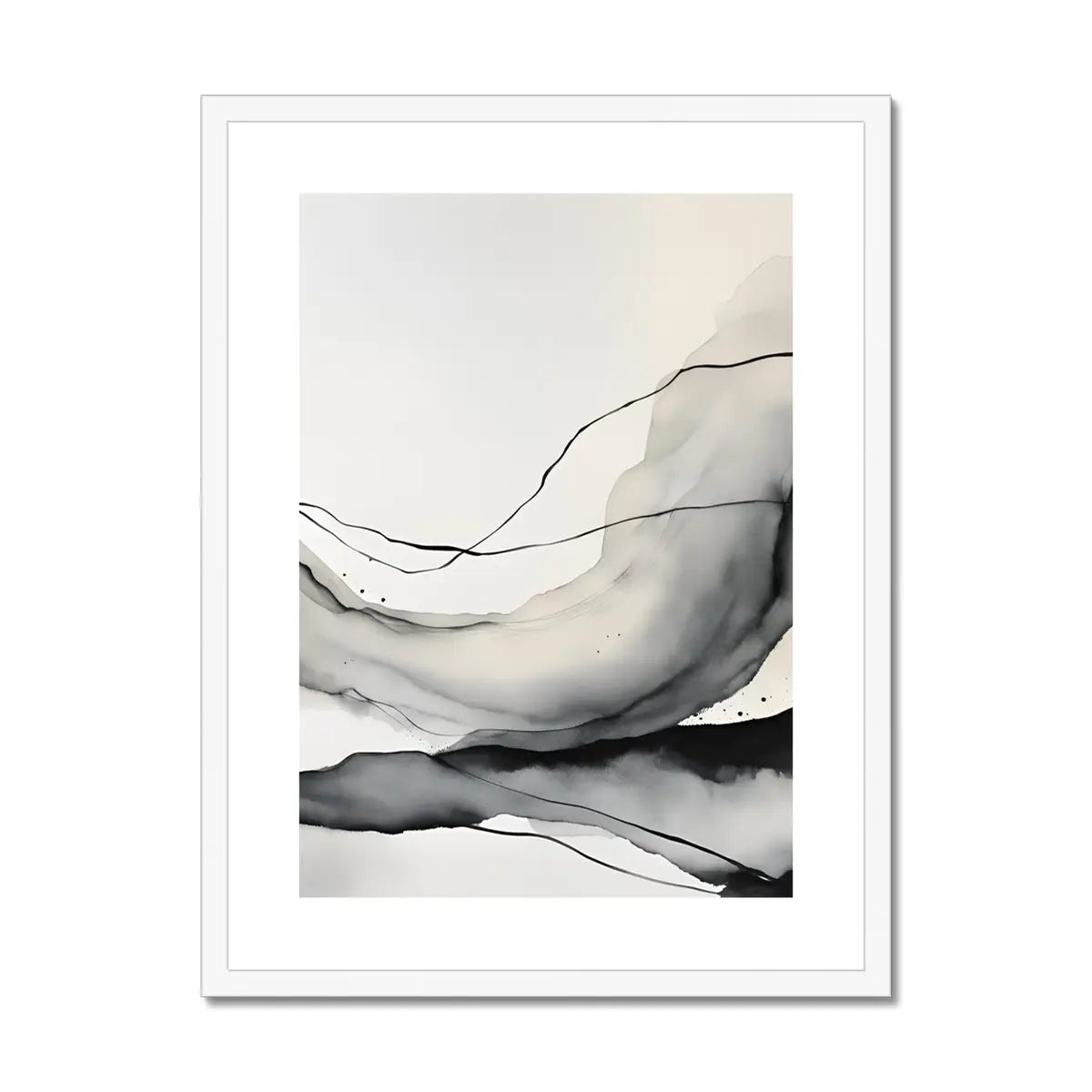 Minimalist Muse - Modern Black and White Artwork