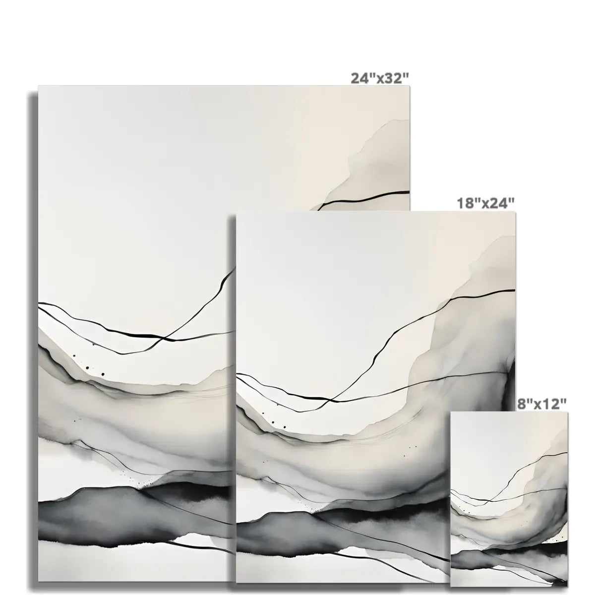 Minimalist Muse - Modern Black and White Artwork