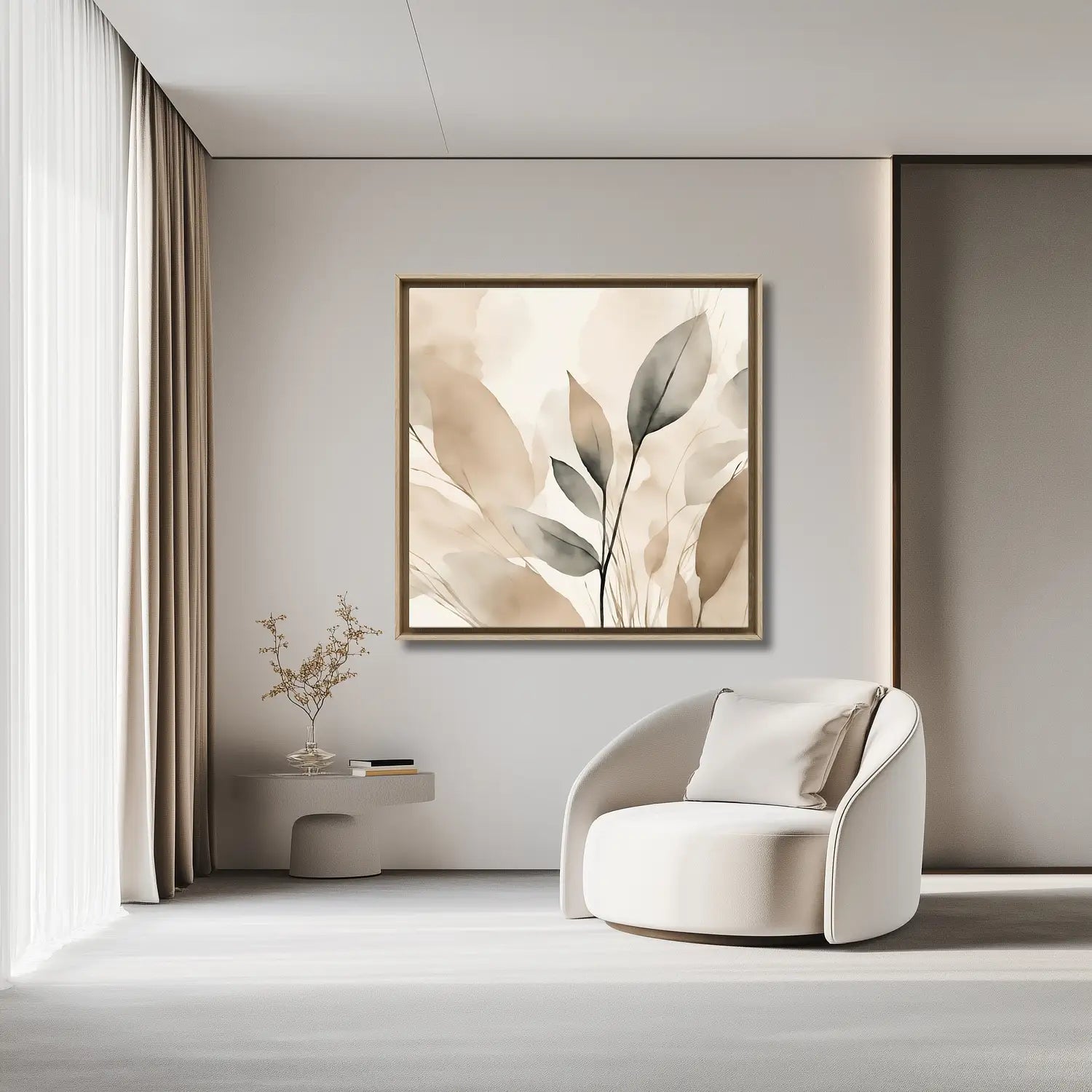 Leinwandbild „Morgenlicht – Blume“