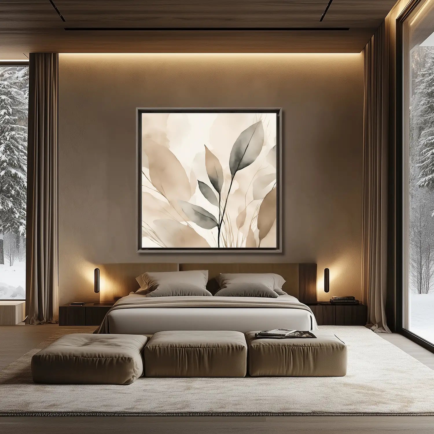 Leinwandbild „Morgenlicht – Blume“