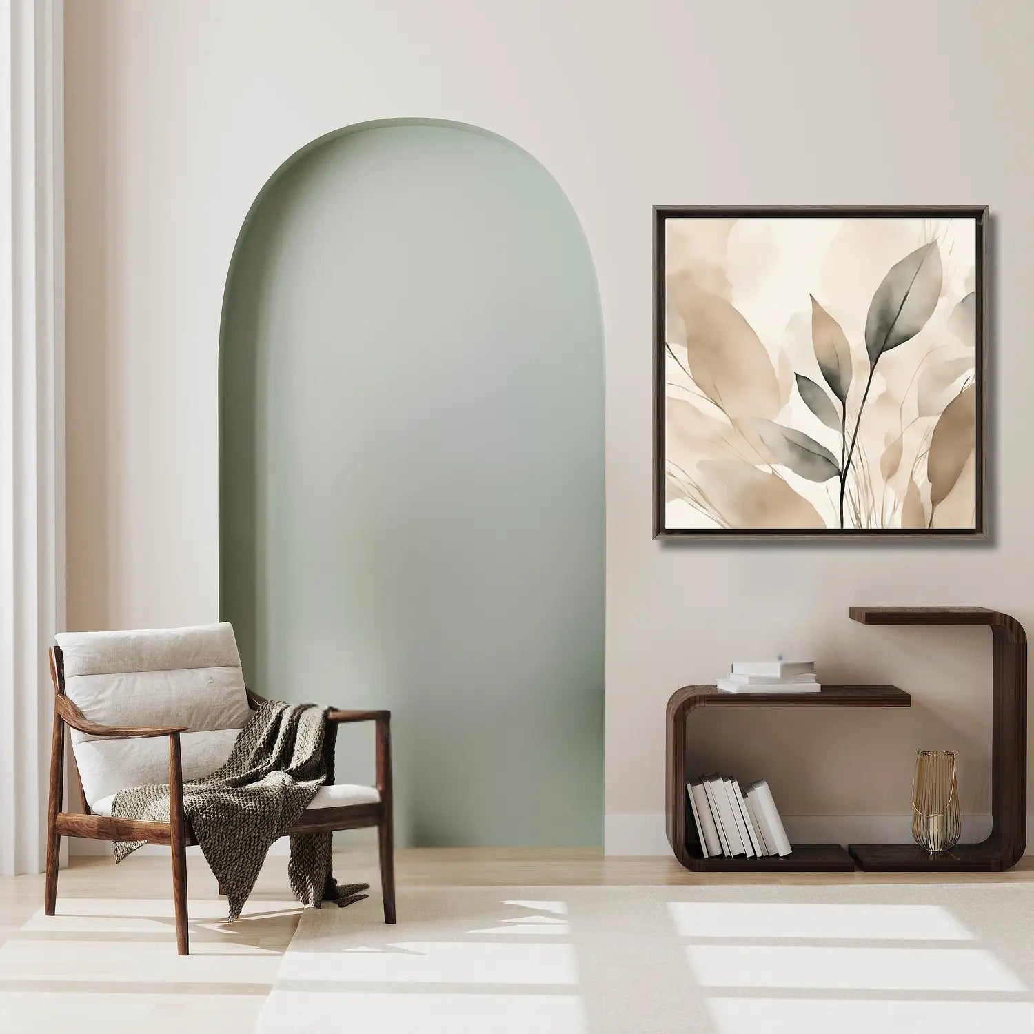 Leinwandbild „Morgenlicht – Blume“