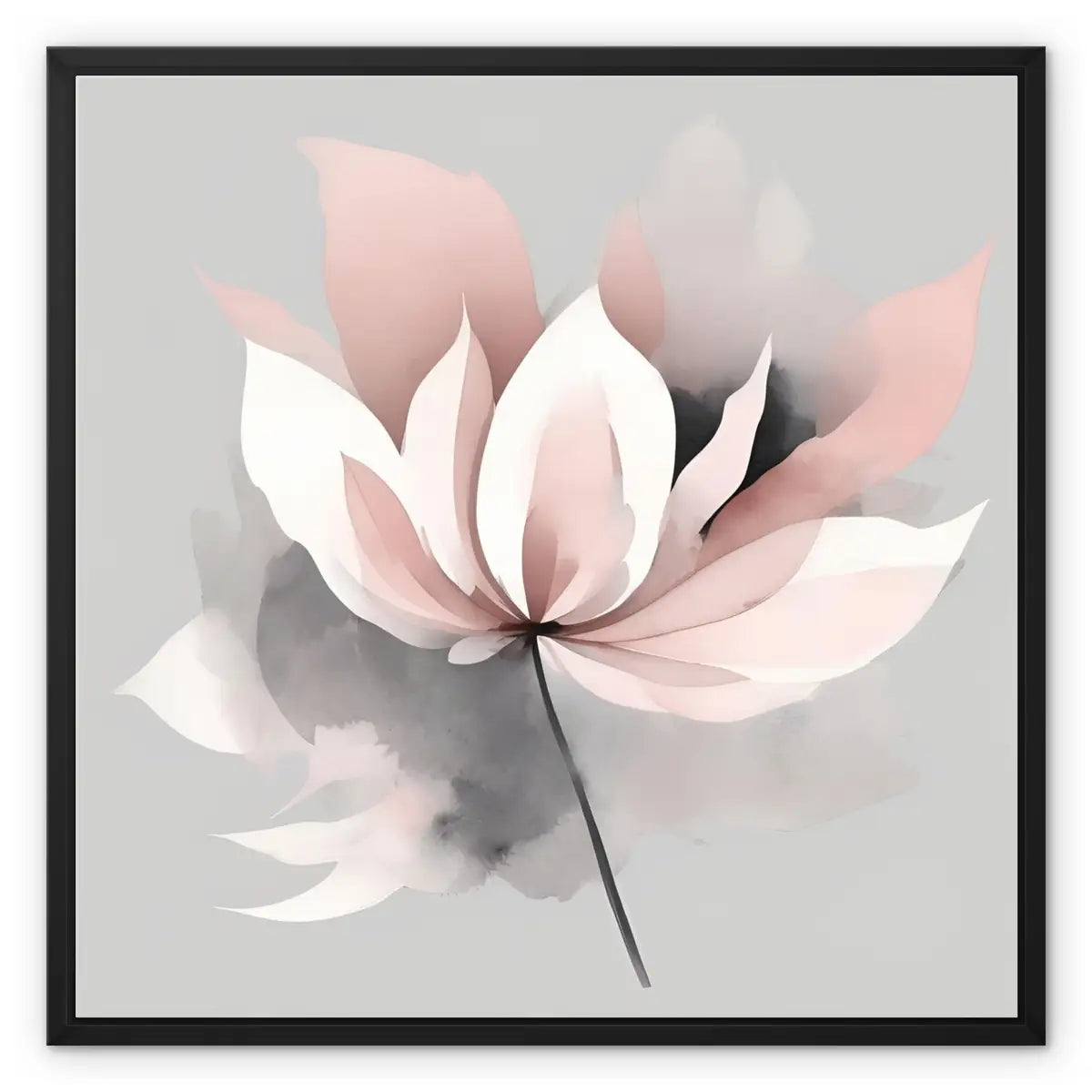 Nordic Whisper: Arte mural floral para espacios tranquilos