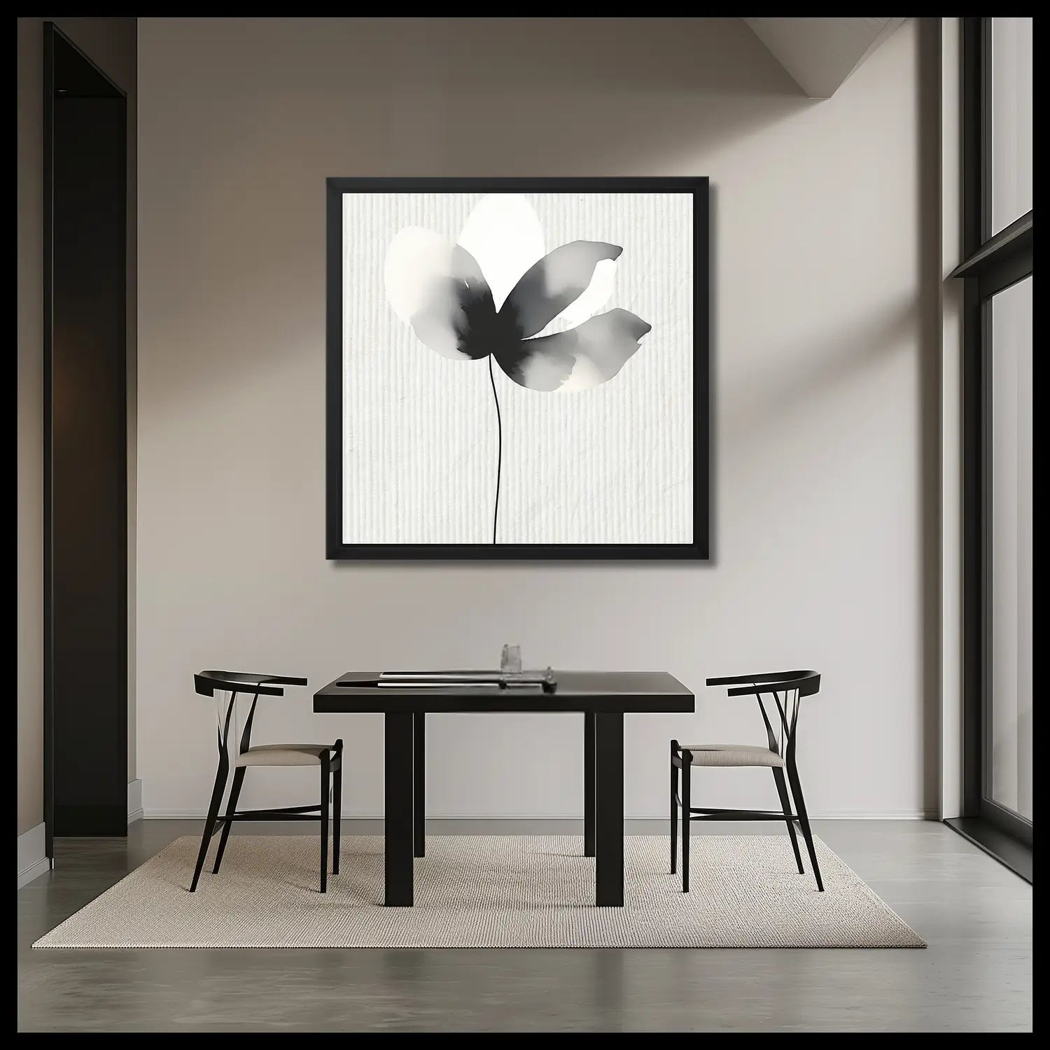 Perfectly Imperfect - Wabi Sabi inspired black and white wall art