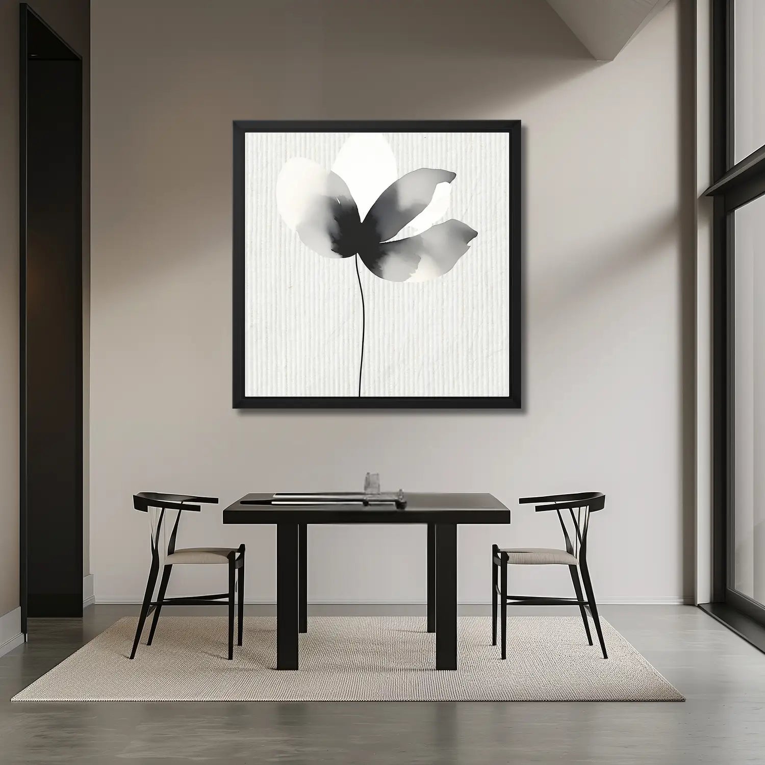 Perfectly Imperfect – Wabi Sabi inspirierte schwarz-weiße Wandkunst