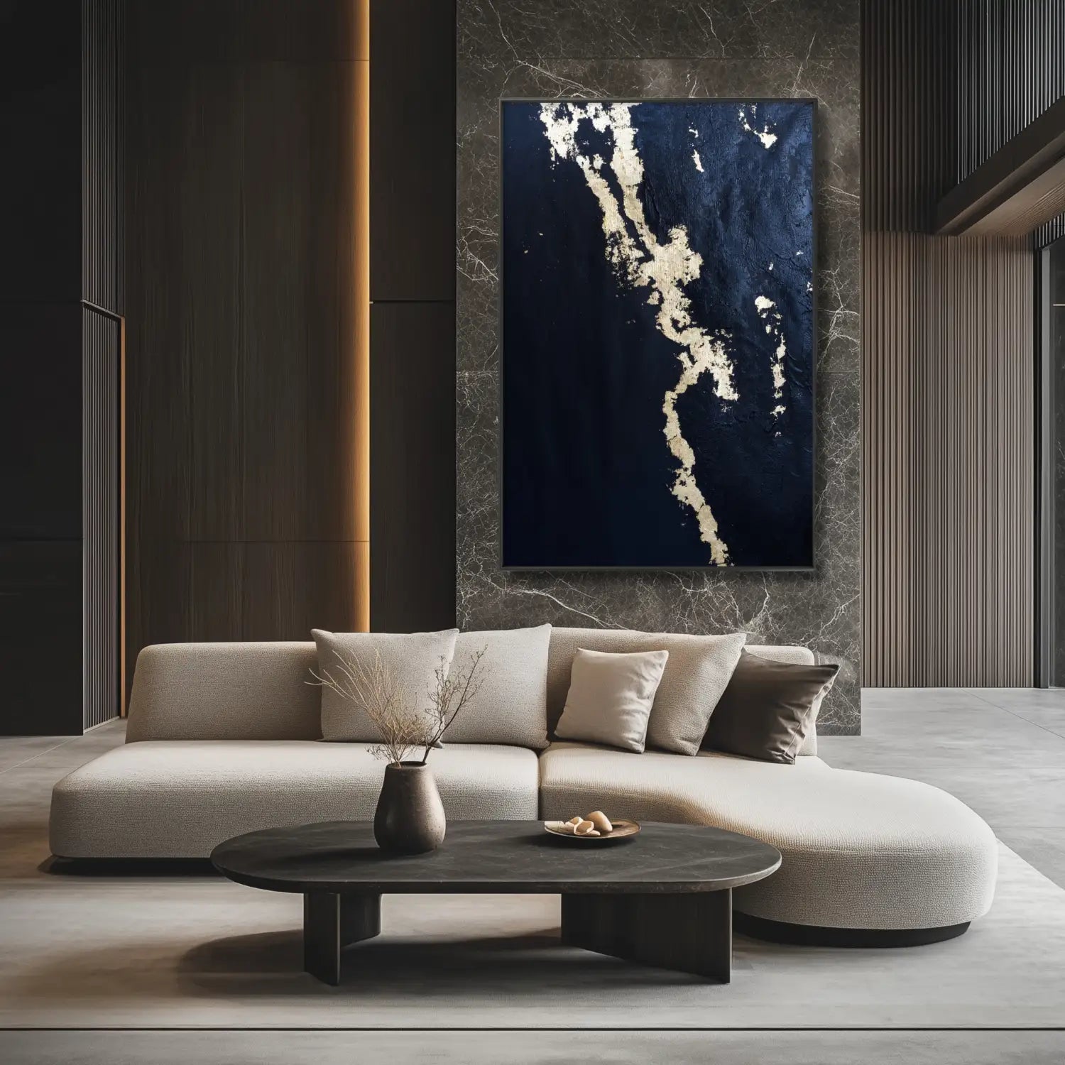 Prestigio - Elegante arte de pared negro