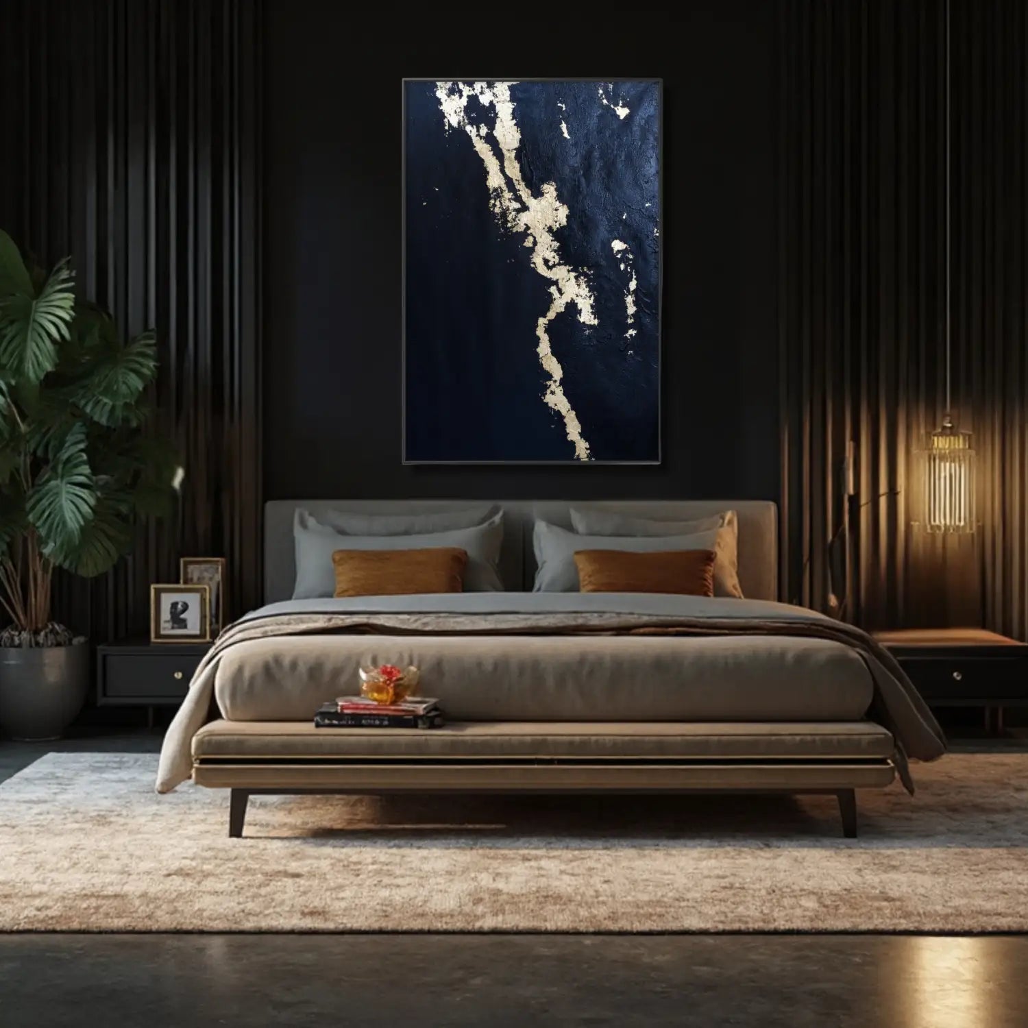 Prestigio - Elegante arte de pared negro