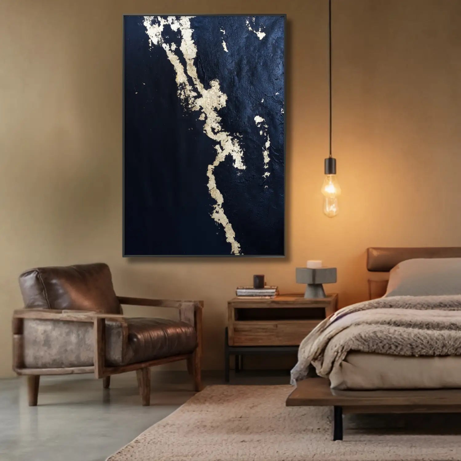 Prestigio - Elegante arte de pared negro