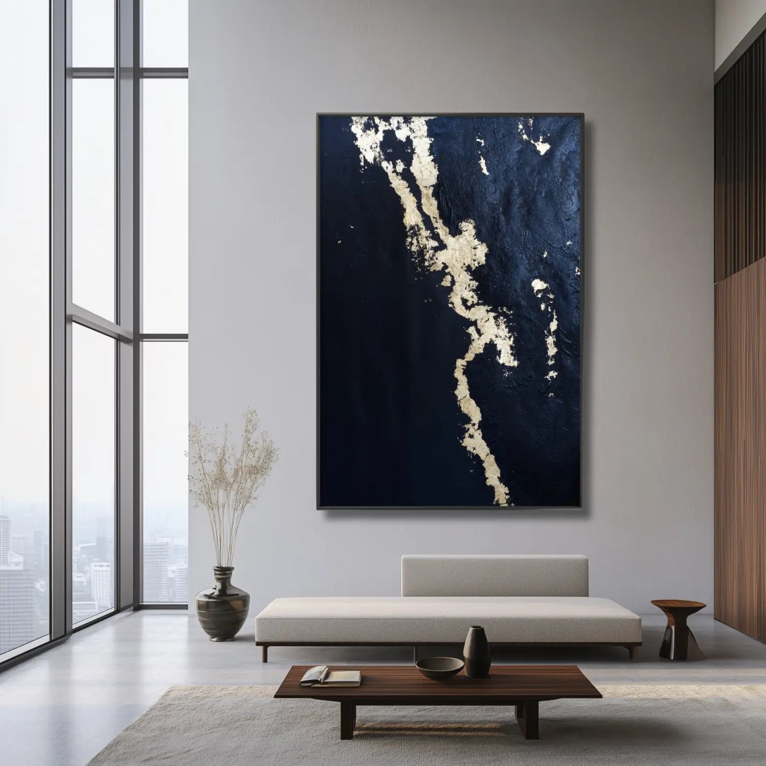 Prestigio - Elegante arte de pared negro