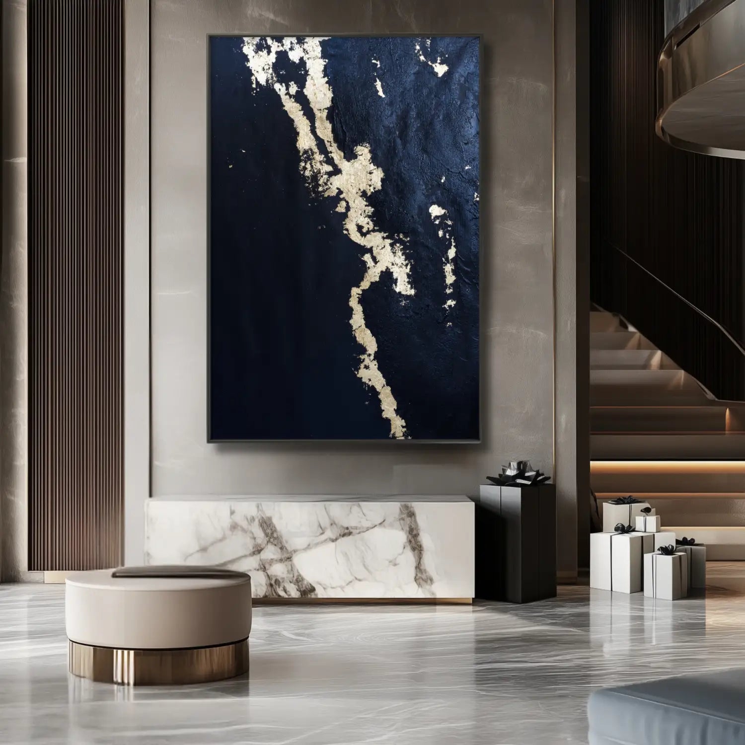 Prestigio - Elegante arte de pared negro