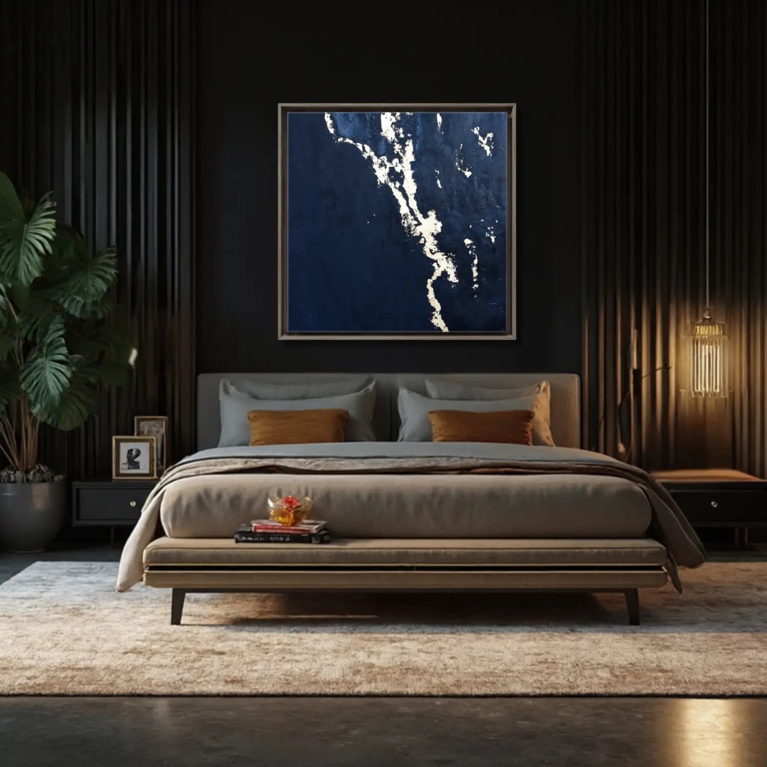 Prestige - Black canvas art for dark interiors