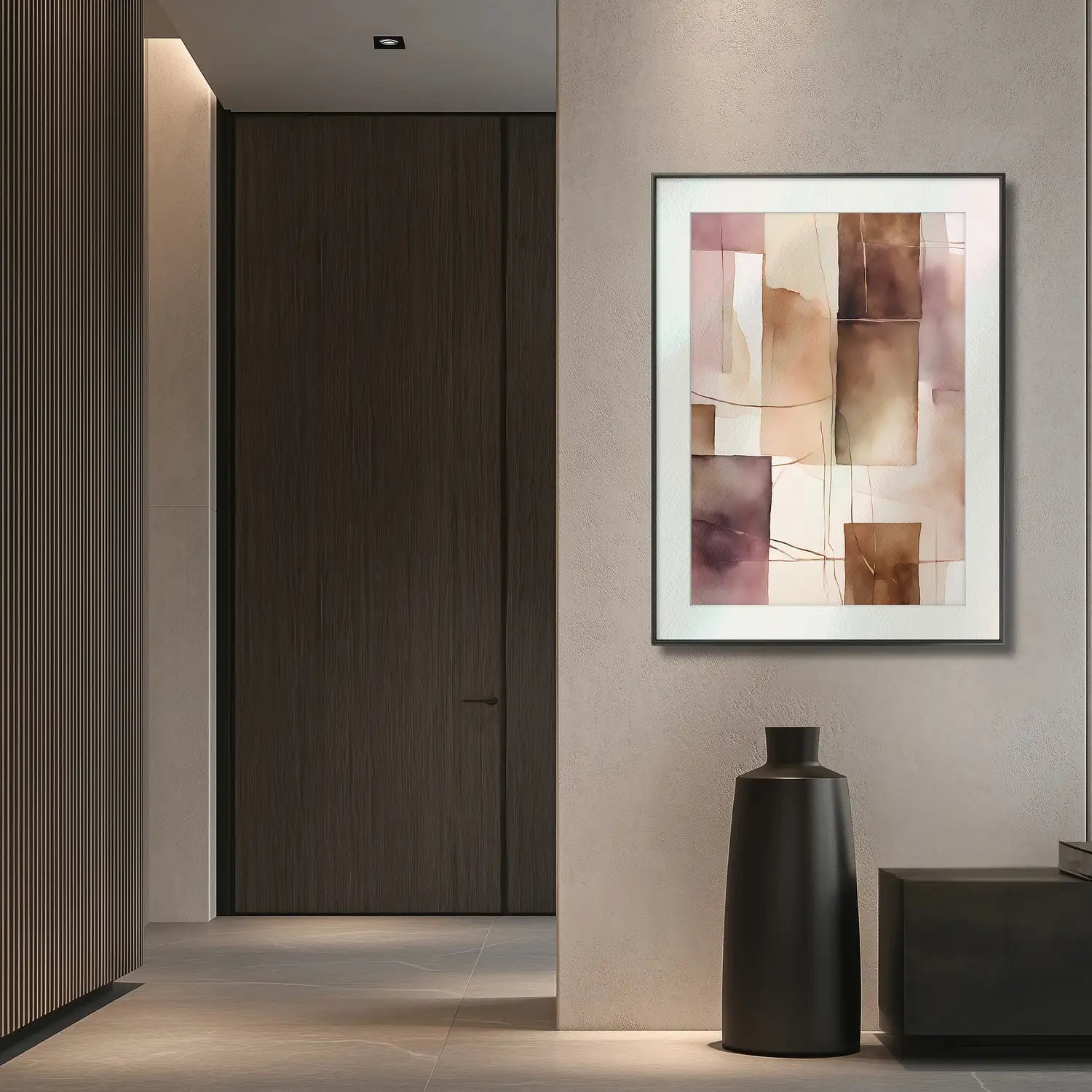Quiet Reflection - Art Print in Earthy Tones