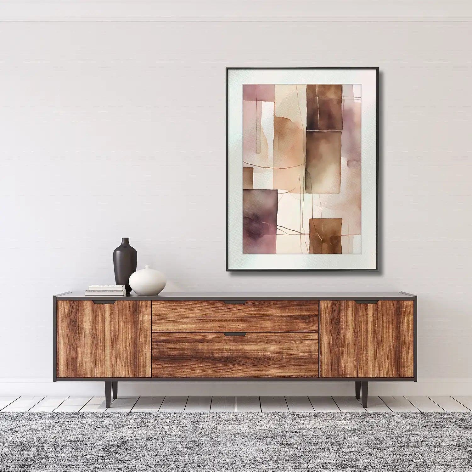 Quiet Reflection - Art Print in Earthy Tones