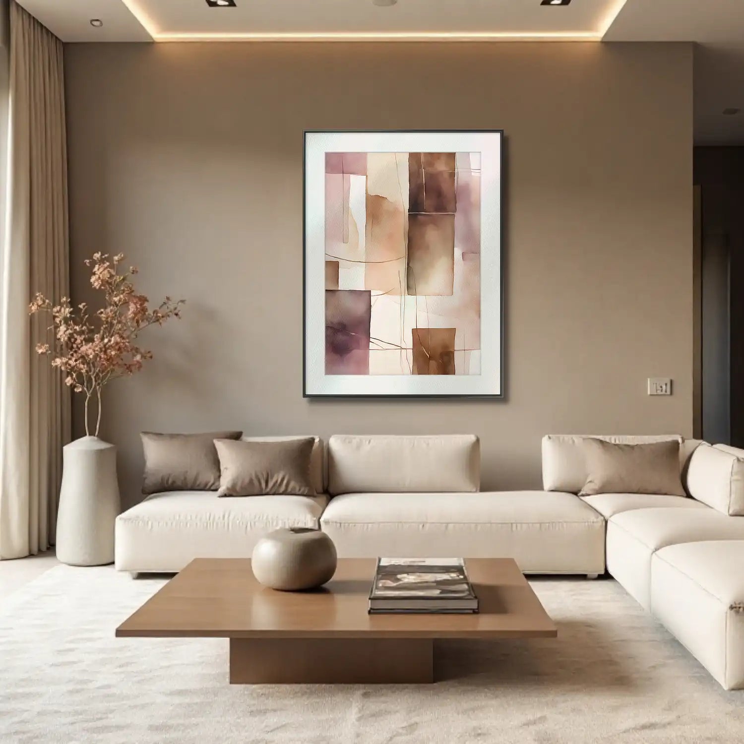 Quiet Reflection - Art Print in Earthy Tones