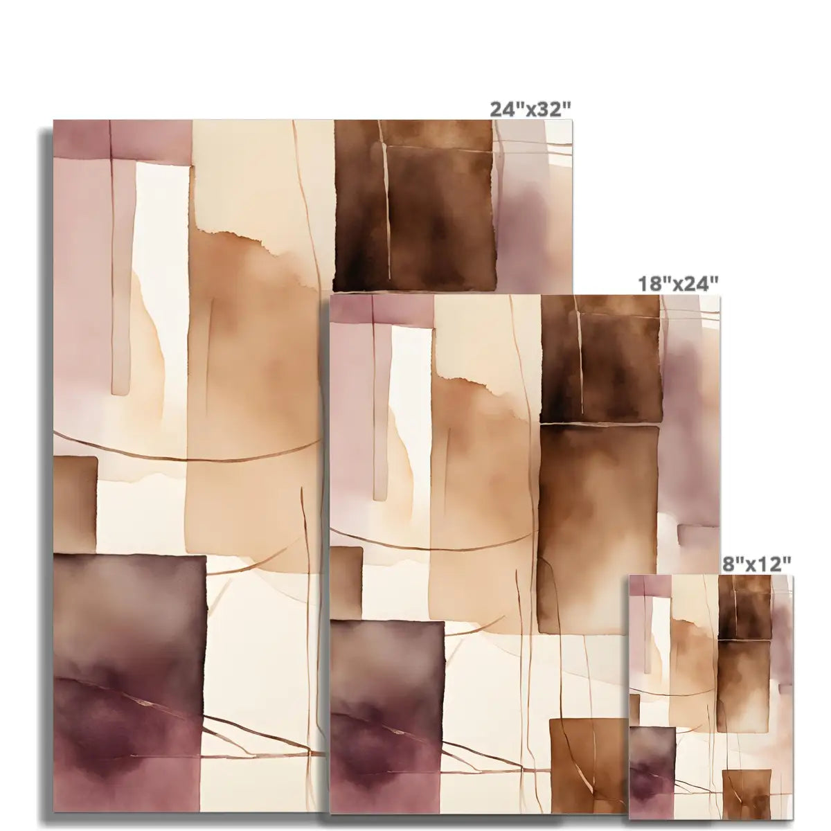 Quiet Reflection - Art Print in Earthy Tones