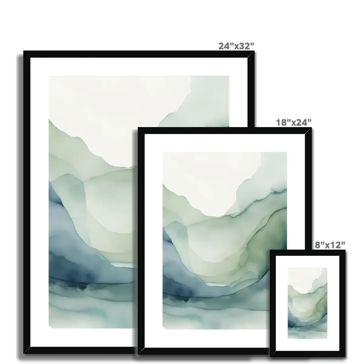 Sea Breeze - Calming Elegance, Wall Art in Teal.
