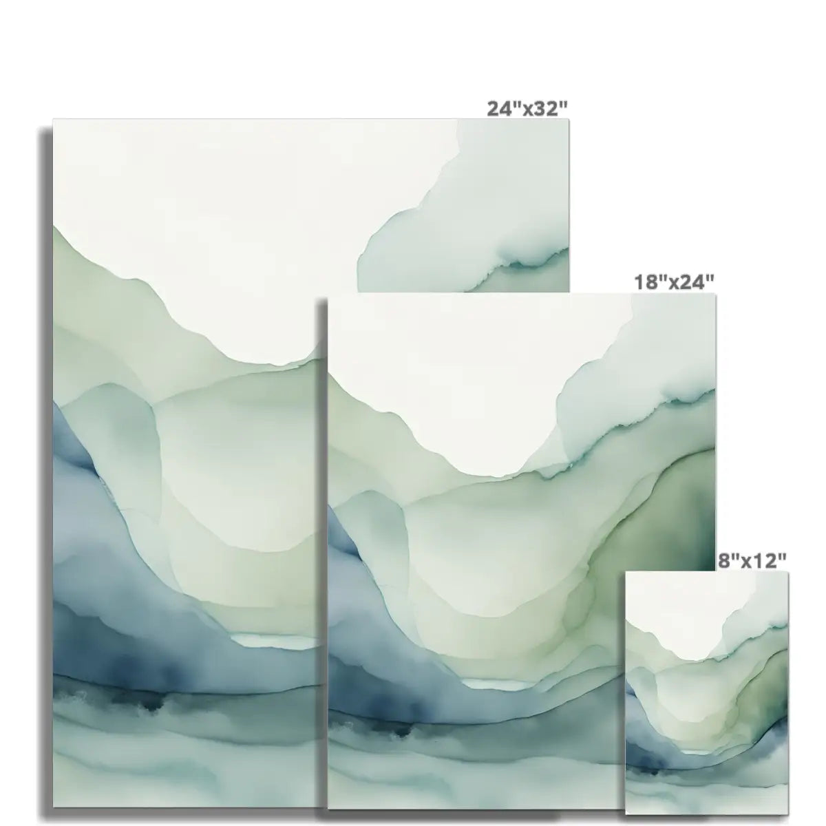 Sea Breeze - Calming Elegance, Wall Art in Teal.