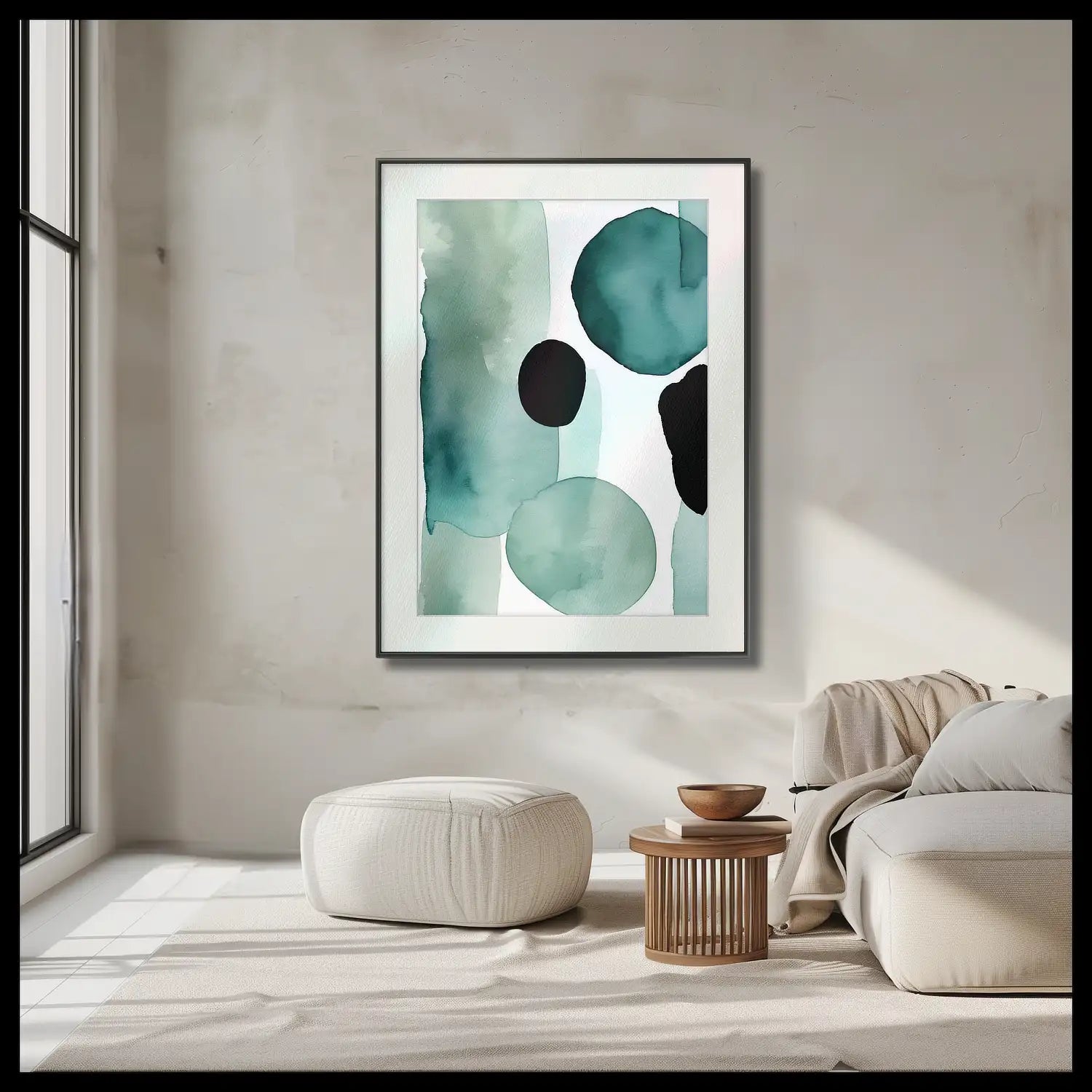 Serene Oasis - Calming Artwork in Teal and Turquoise