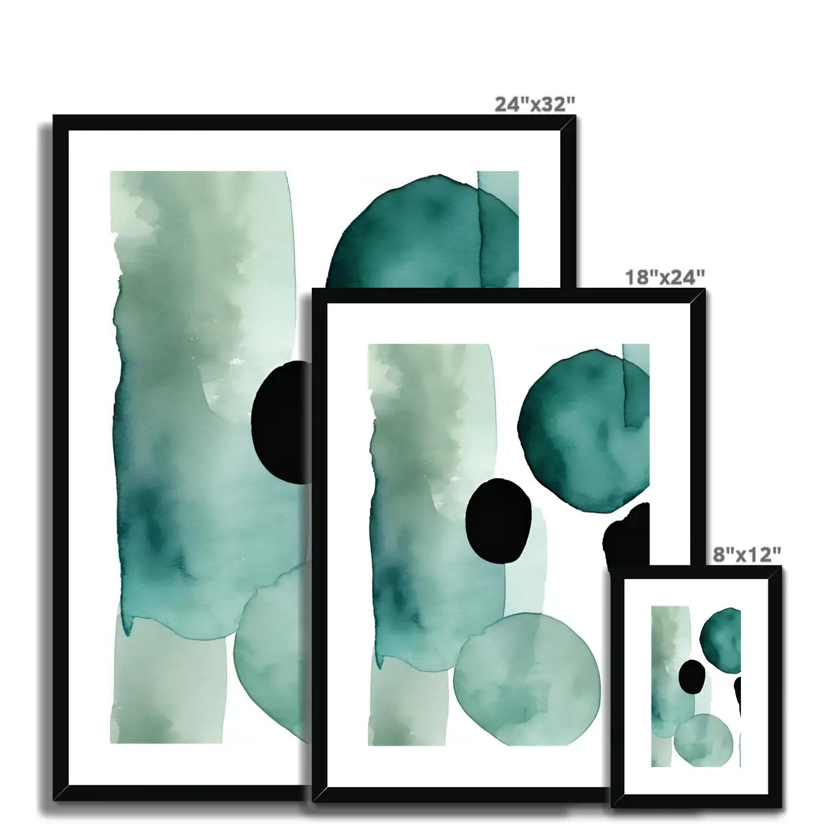 Serene Oasis - Calming Artwork in Teal and Turquoise