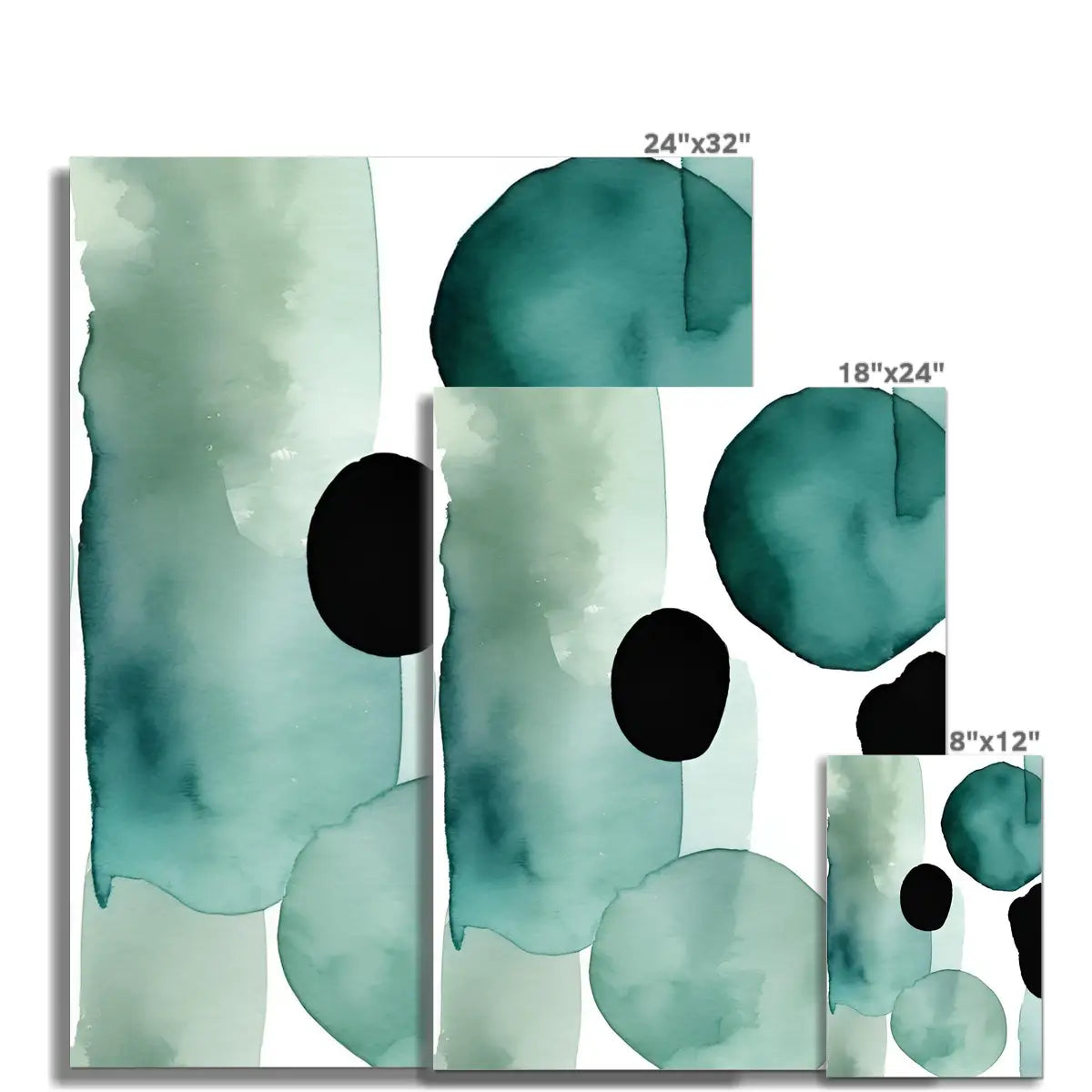 Serene Oasis - Calming Artwork in Teal and Turquoise