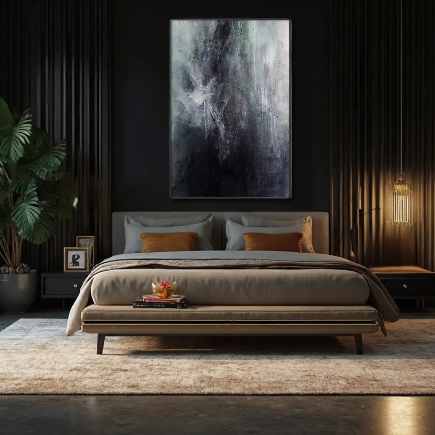 Serenity - Modern abstract wall art for moody interiors