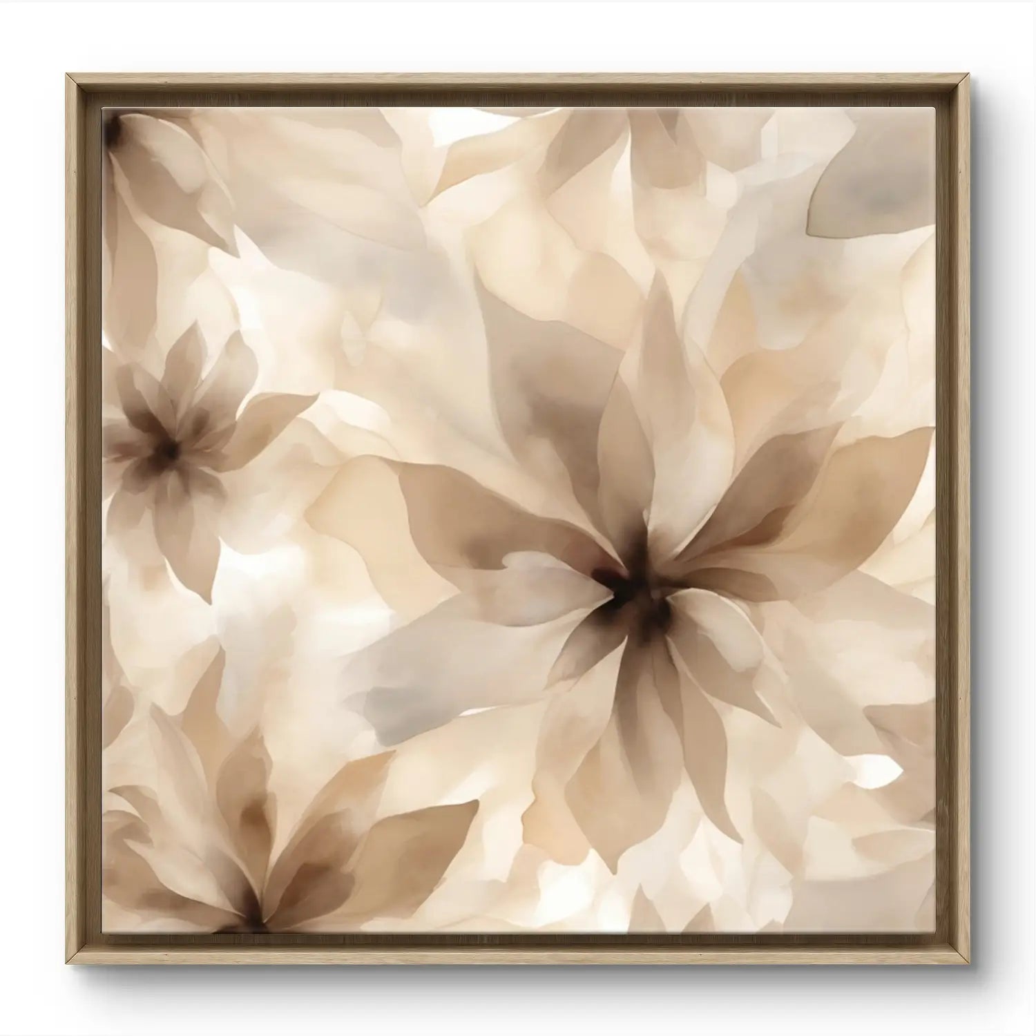 Solace - Minimalist Floral Canvas Wall art