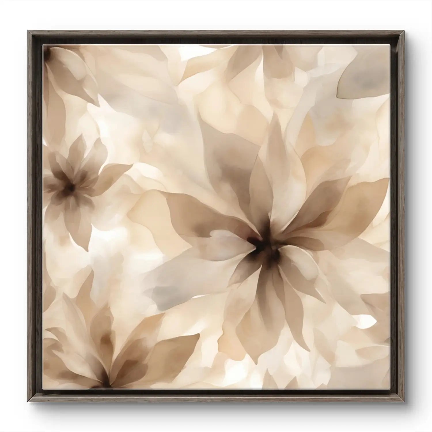Solace - Minimalist Floral Canvas Wall art
