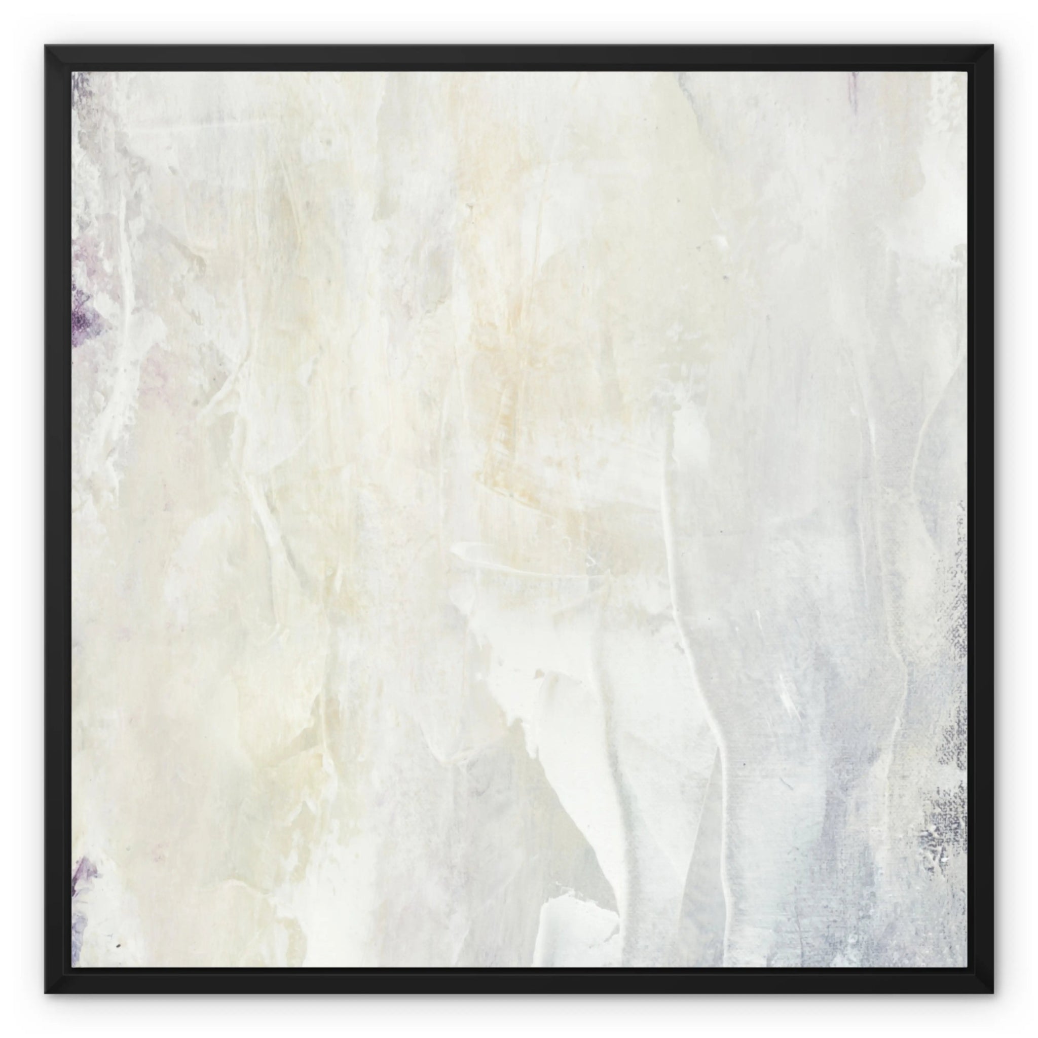 Creamy Finesse | Framed Monochrome Canvas Art - Anez Ka Arts Luxury Wall Art