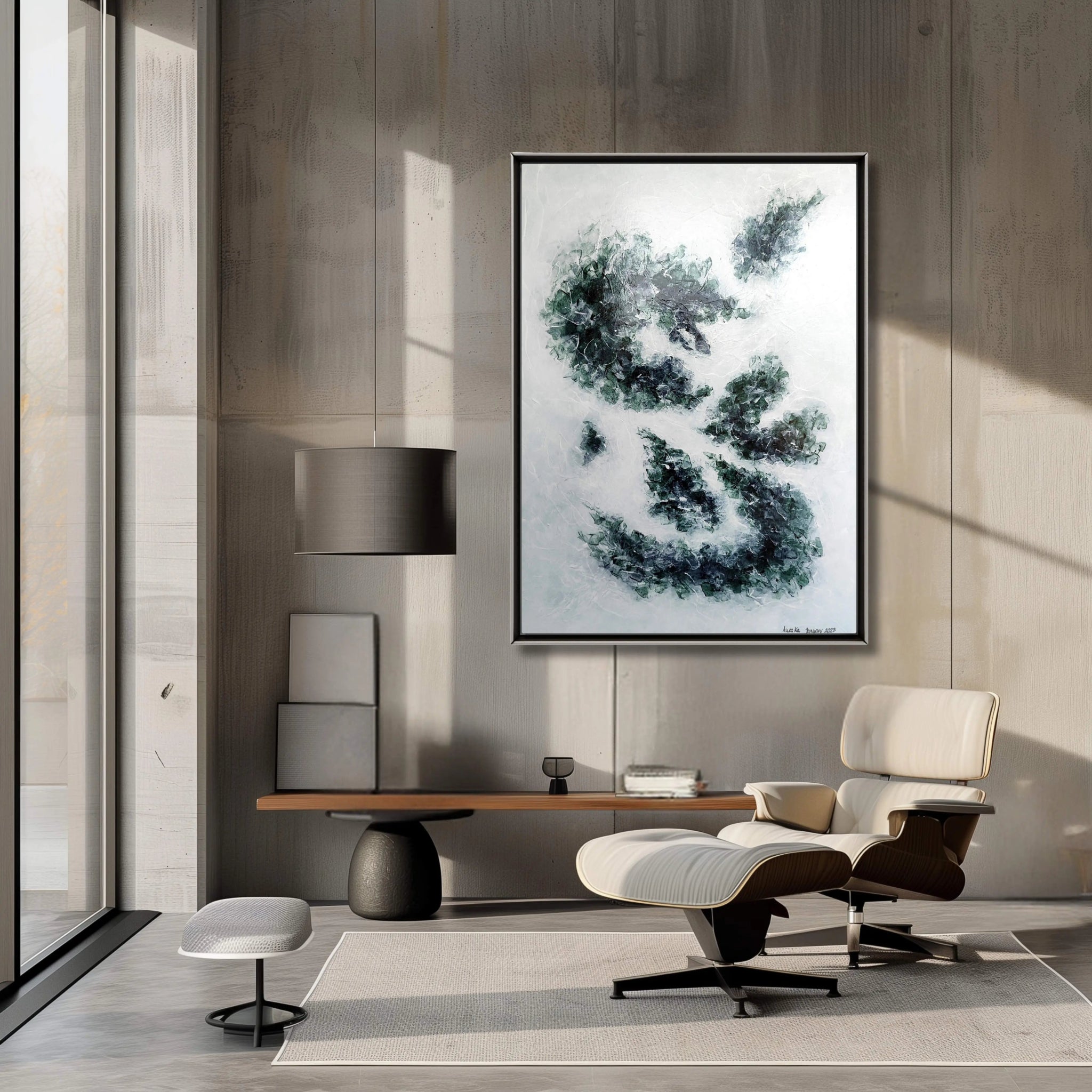 Lighter Than Air | Elegant and Tranquil Abstract Painting - Anez Ka Arts Luxury Wall Art