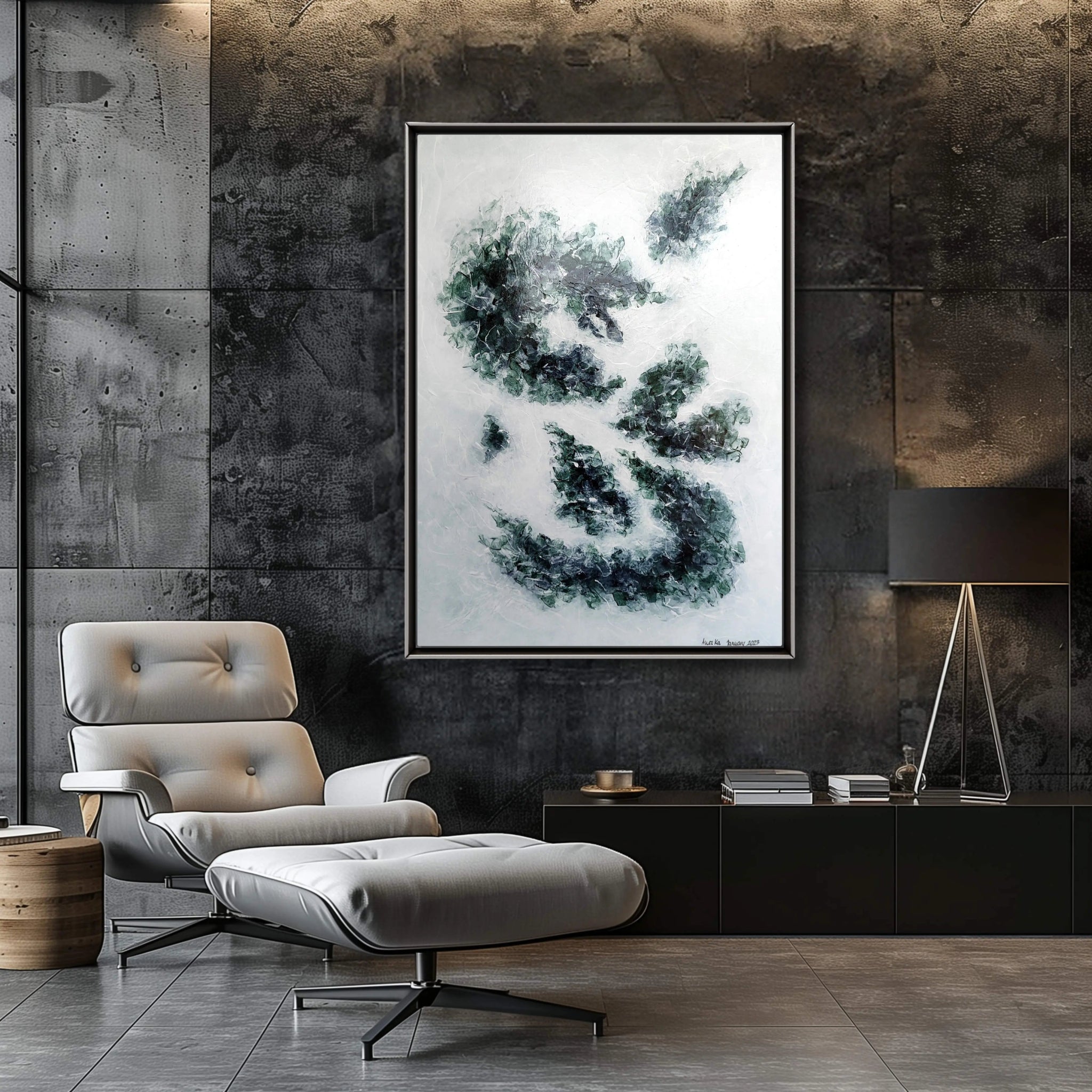 Lighter Than Air | Elegant and Tranquil Abstract Painting - Anez Ka Arts Luxury Wall Art