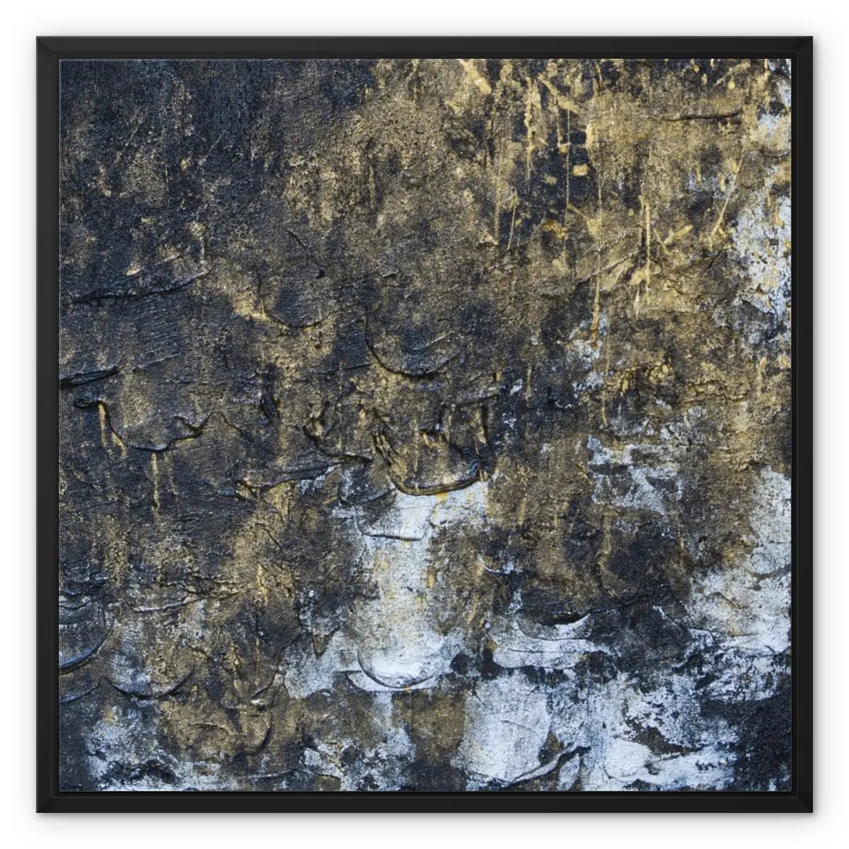 Noir Abundance | Exclusive Canvas Wall Art in Black and Gold - Anez Ka Arts Luxury Wall Art