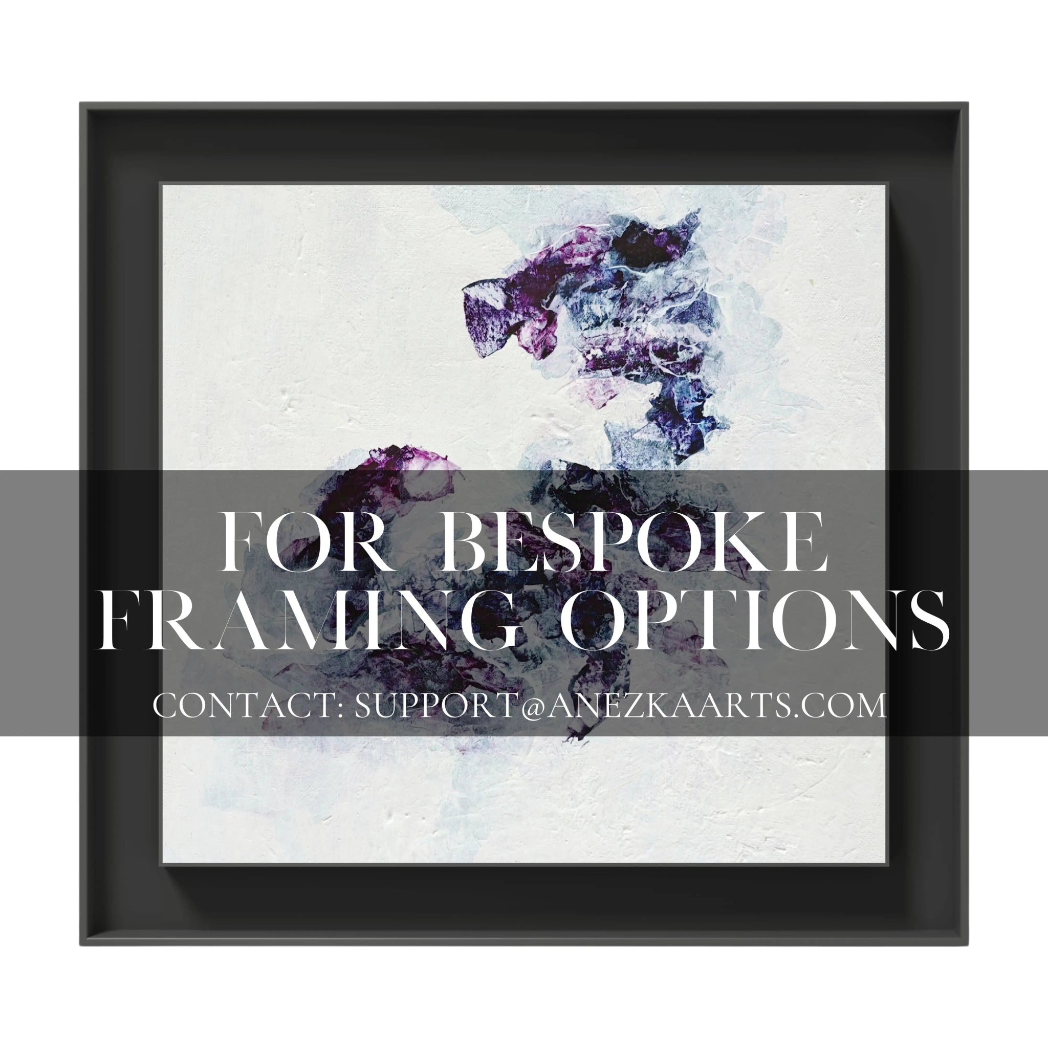 Purple Sapphire | Exclusive Framed Fine Art Print - Anez Ka Arts Luxury Wall Art