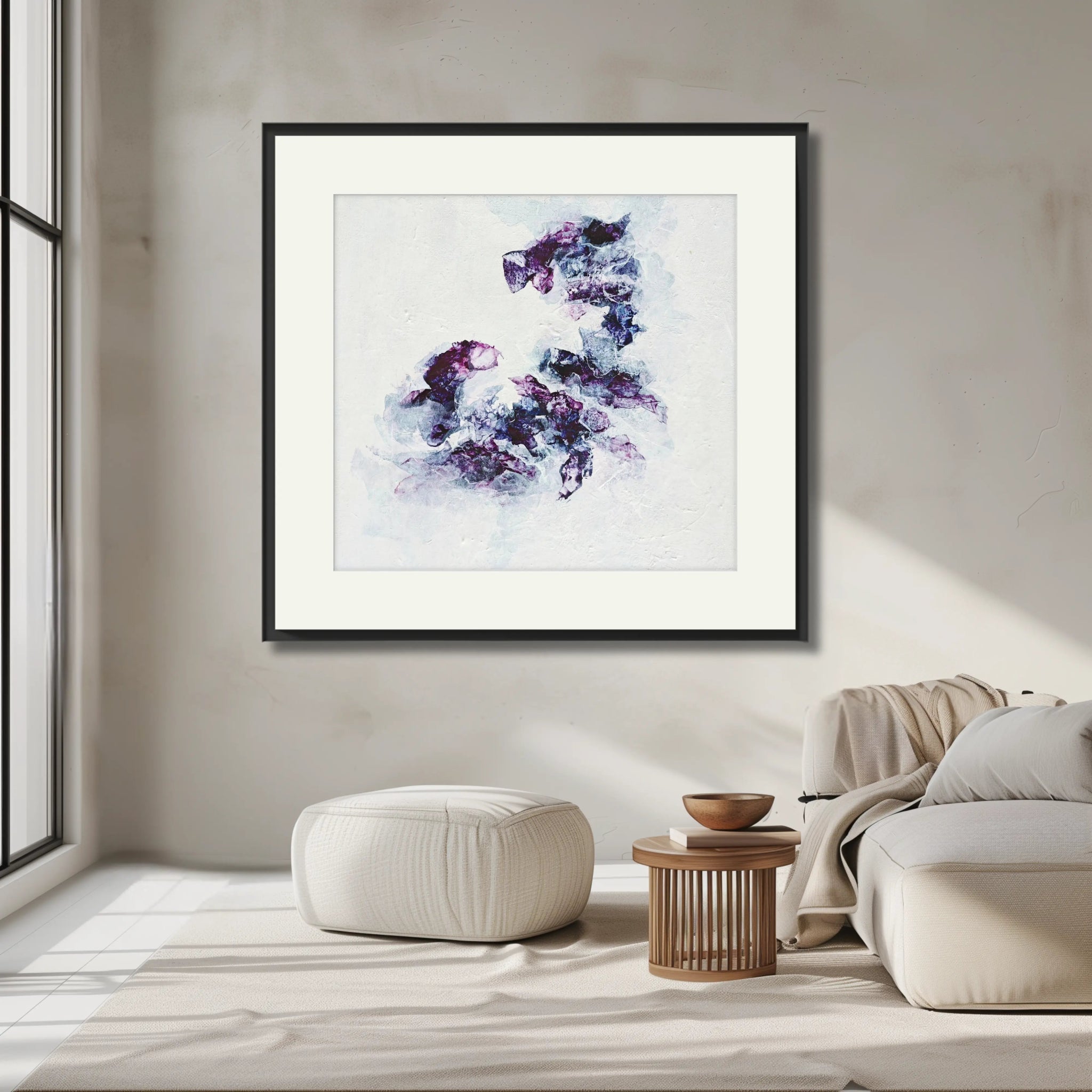 Purple Sapphire | Exclusive Framed Fine Art Print - Anez Ka Arts Luxury Wall Art