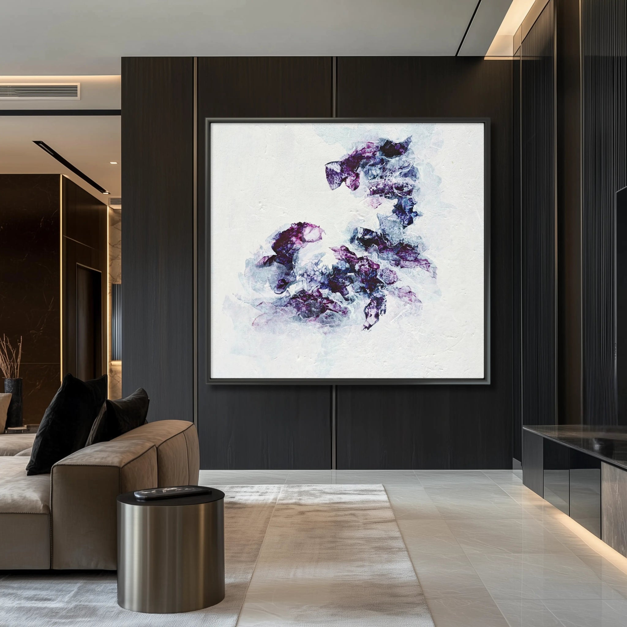 Purple Sapphire | Exclusive Framed Fine Art Print - Anez Ka Arts Luxury Wall Art