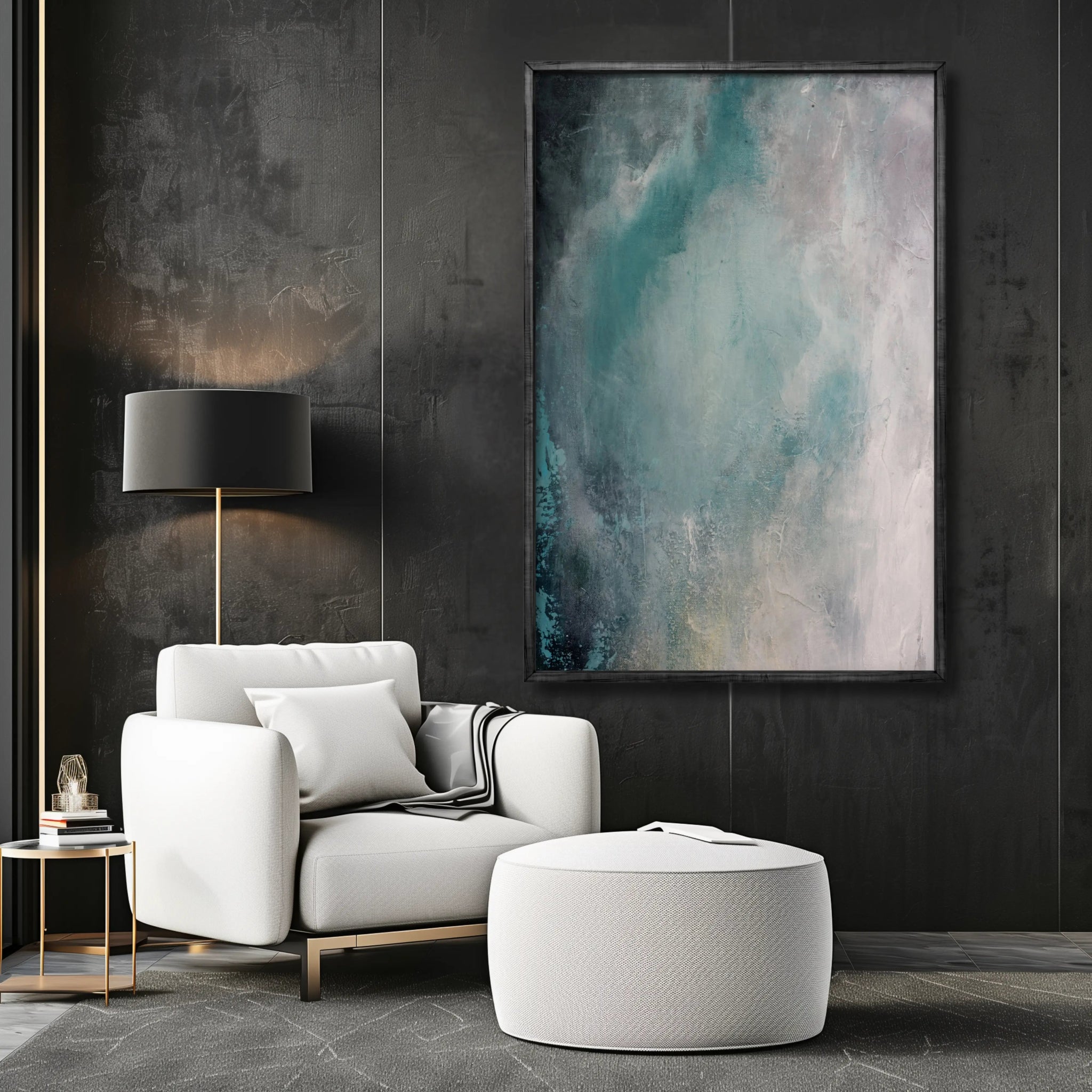 Refinement | Tranquil Framed Canvas Art - Anez Ka Arts Luxury Wall Art