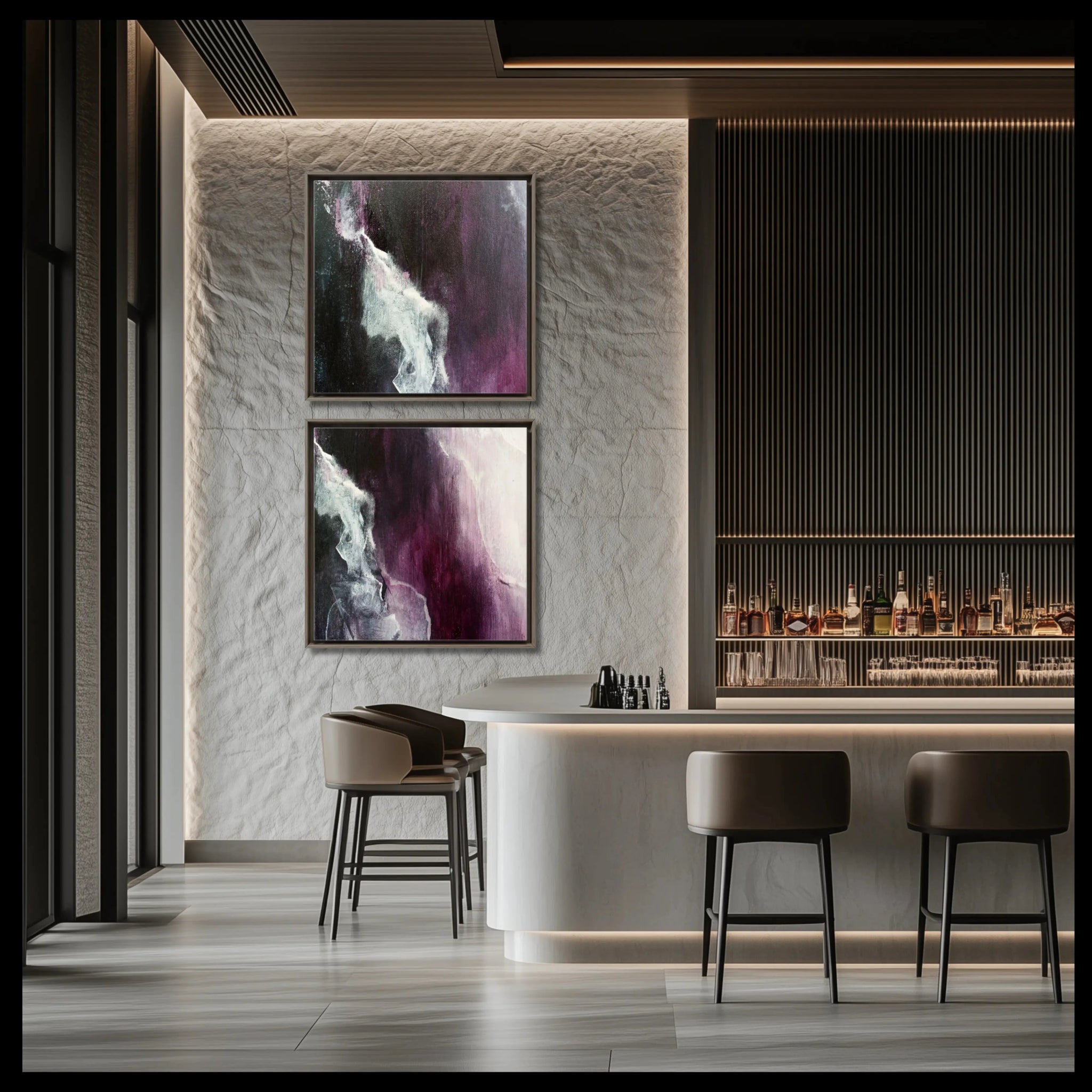 Velvet Serenity | Luxury Wall Art Set for Contemporary Homes - Anez Ka Arts Luxury Wall Art